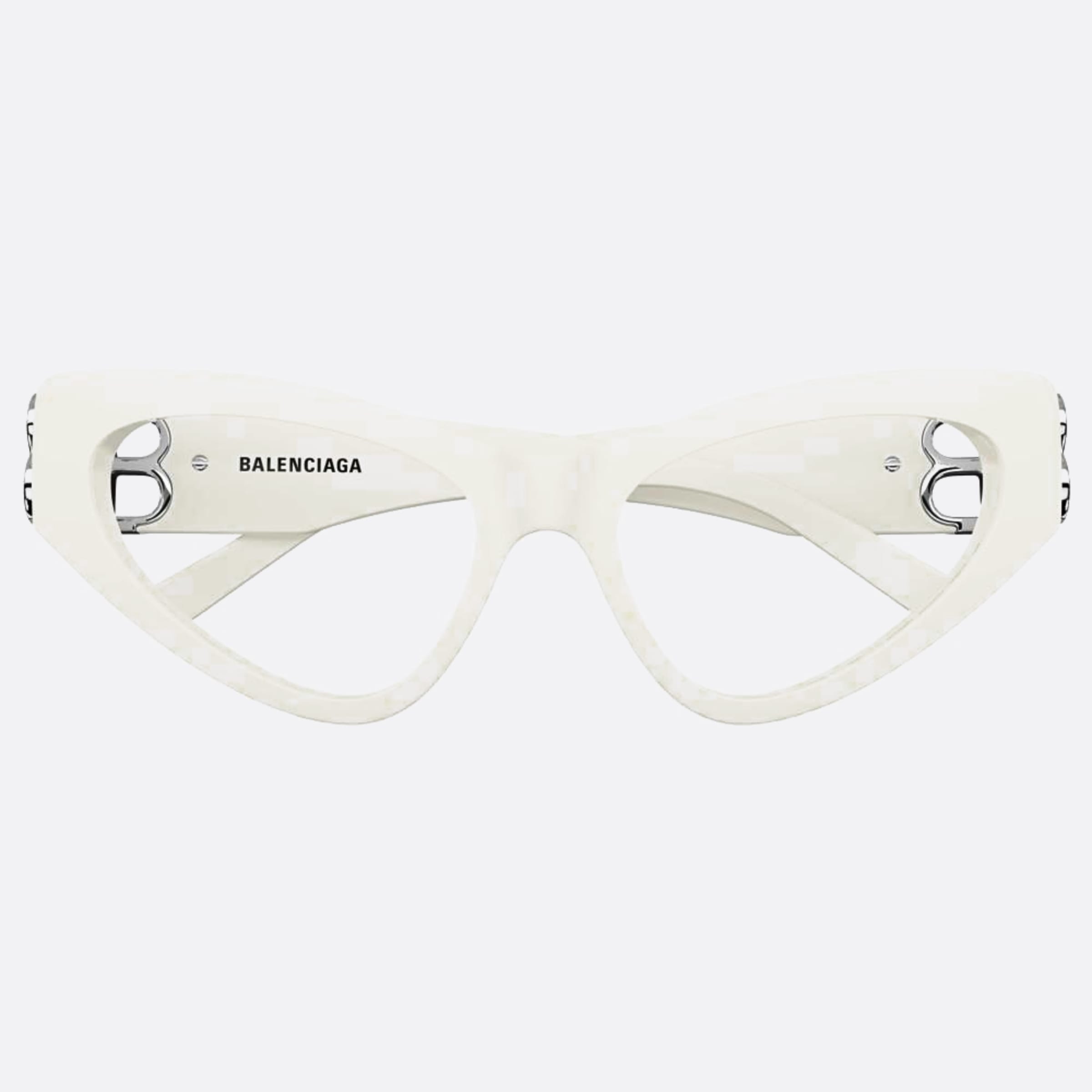 Balenciaga 54mm White Cat Eye Woman Eyeglasses - Main View