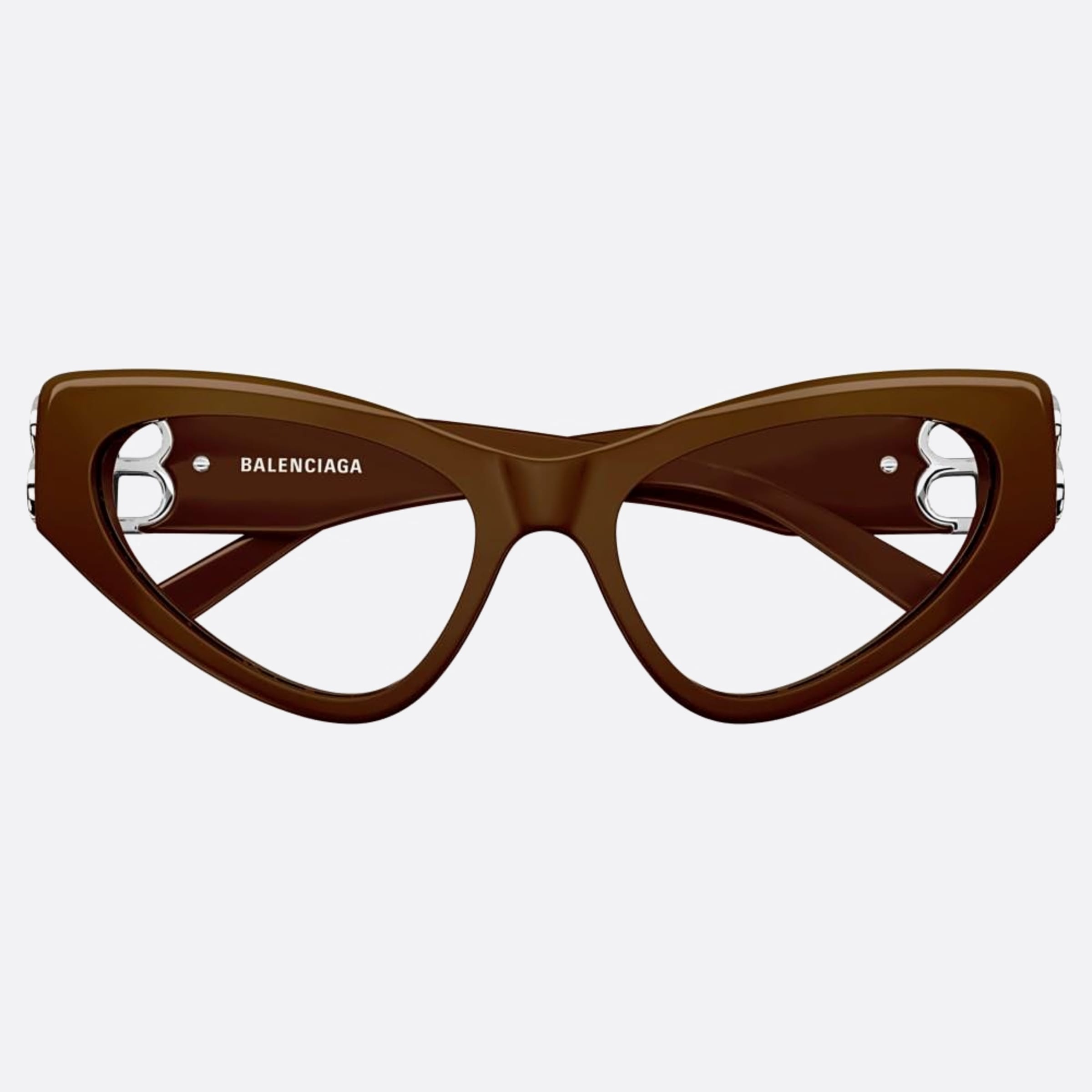 Balenciaga 54mm Brown Cat Eye Woman Eyeglasses - Main View