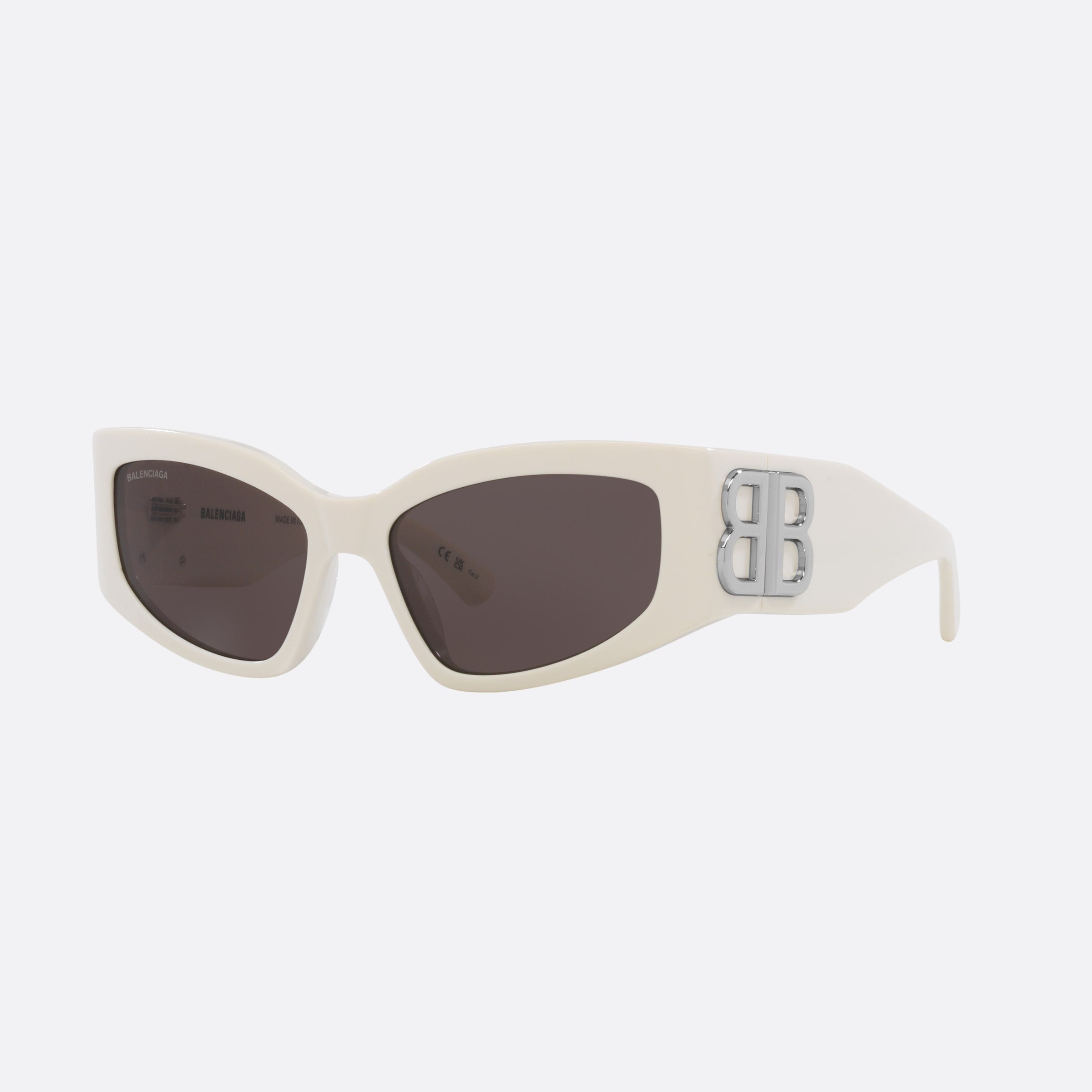 Balenciaga 57mm White Cat Eye Woman Sunglasses - Main View