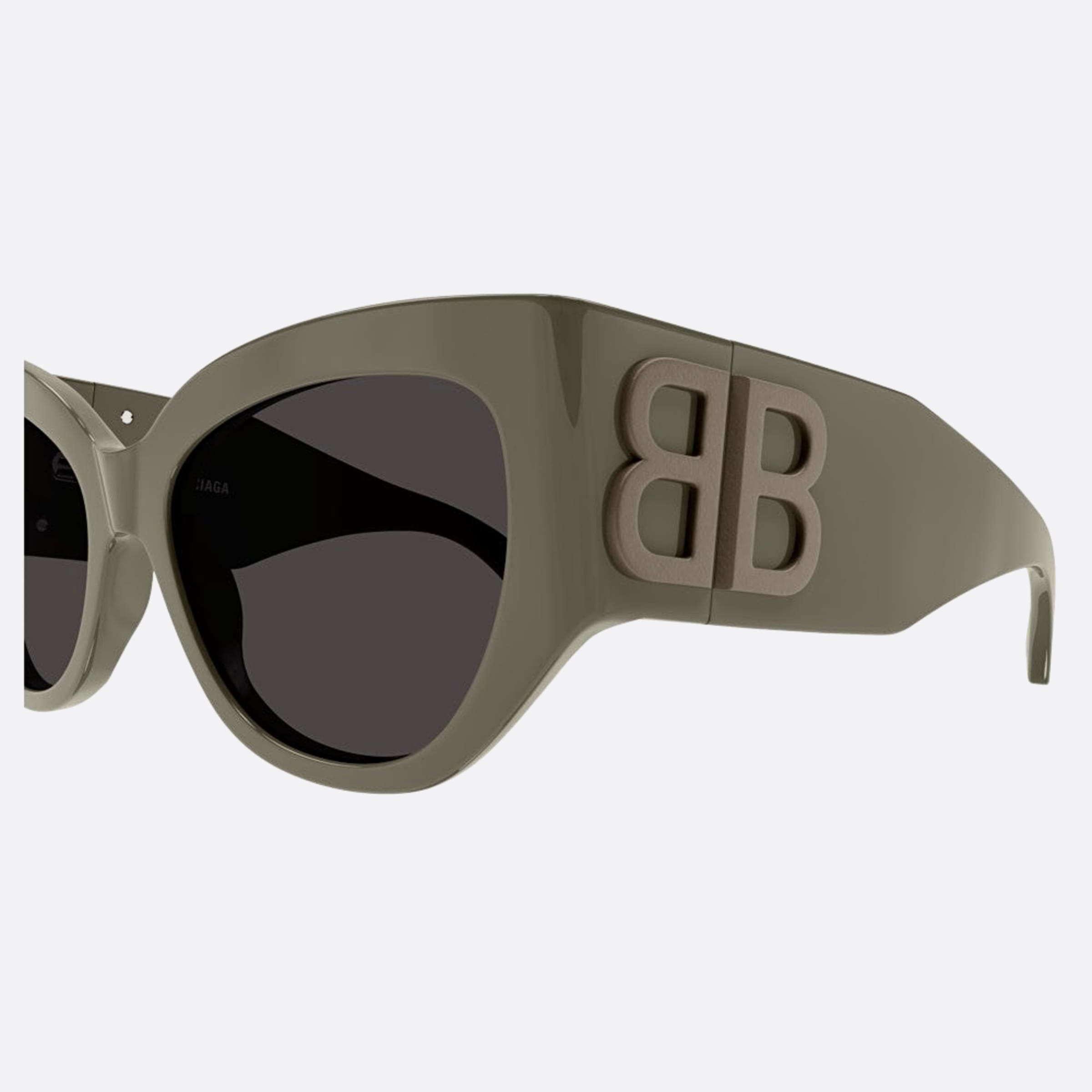 Balenciaga 55mm Green Cat Eye Woman Sunglasses - Detail View