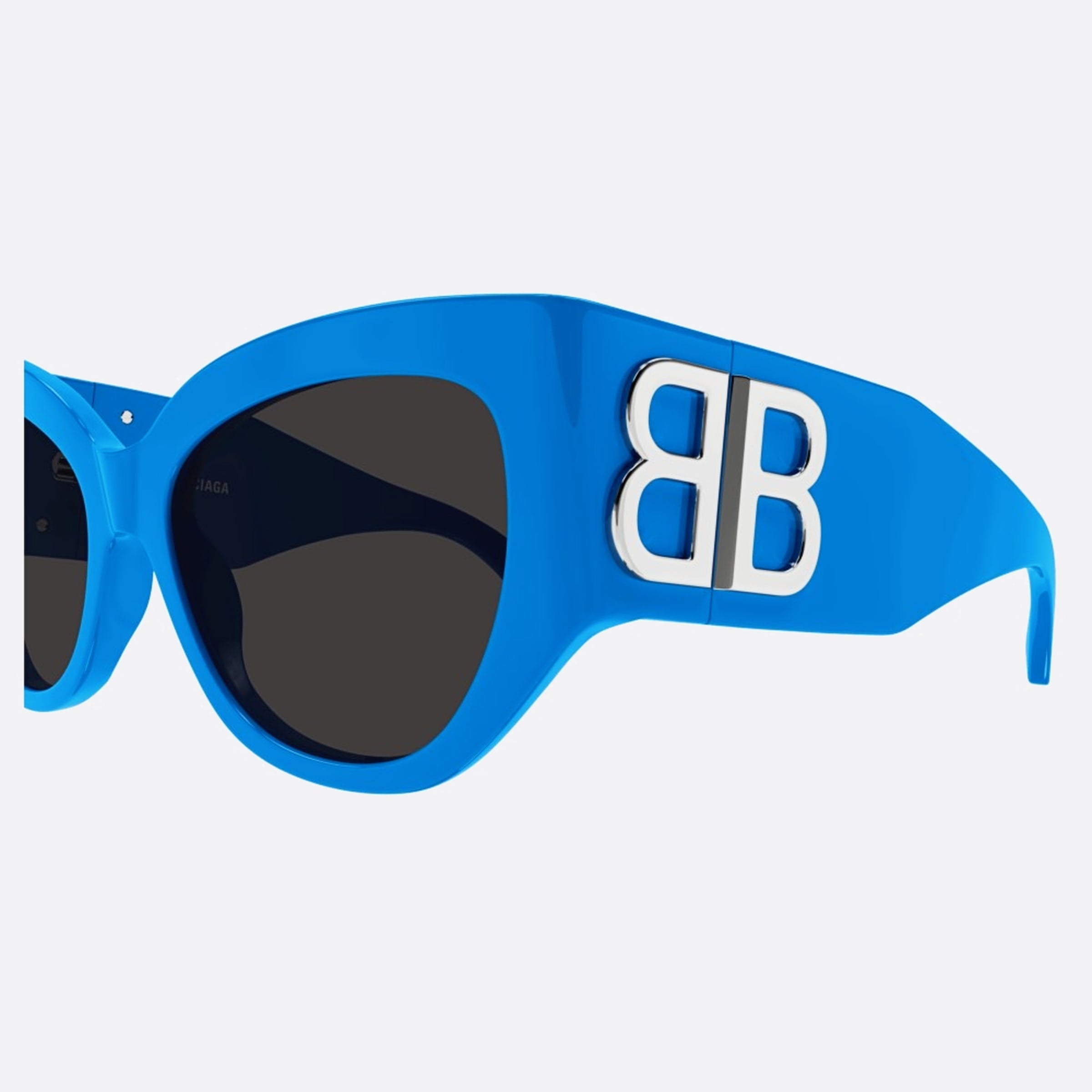 Balenciaga 55mm Blue Cat Eye Woman Sunglasses - Detail View