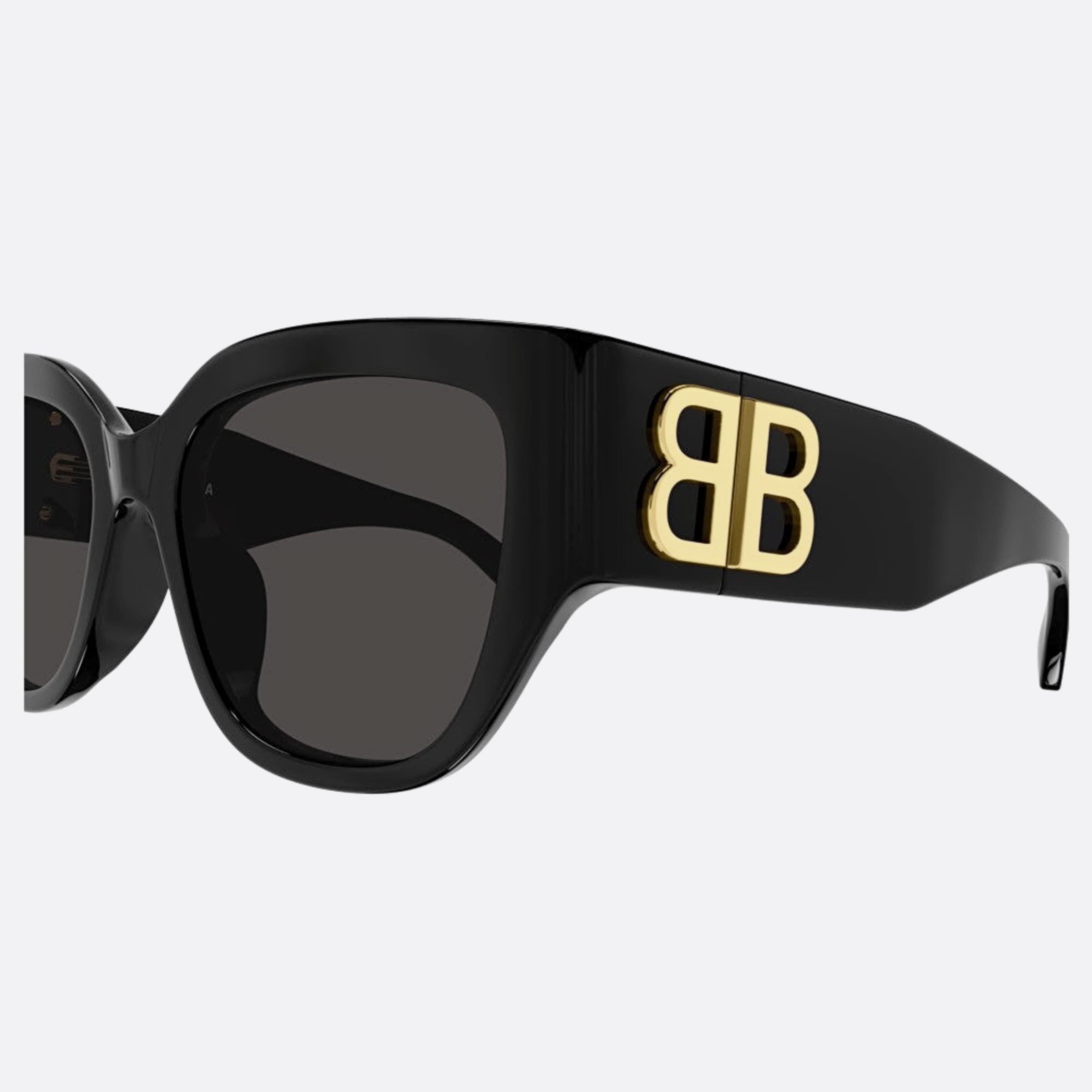 Balenciaga 55mm Bb0323sk Bkg Black Squared Woman Sunglasses - Detail View