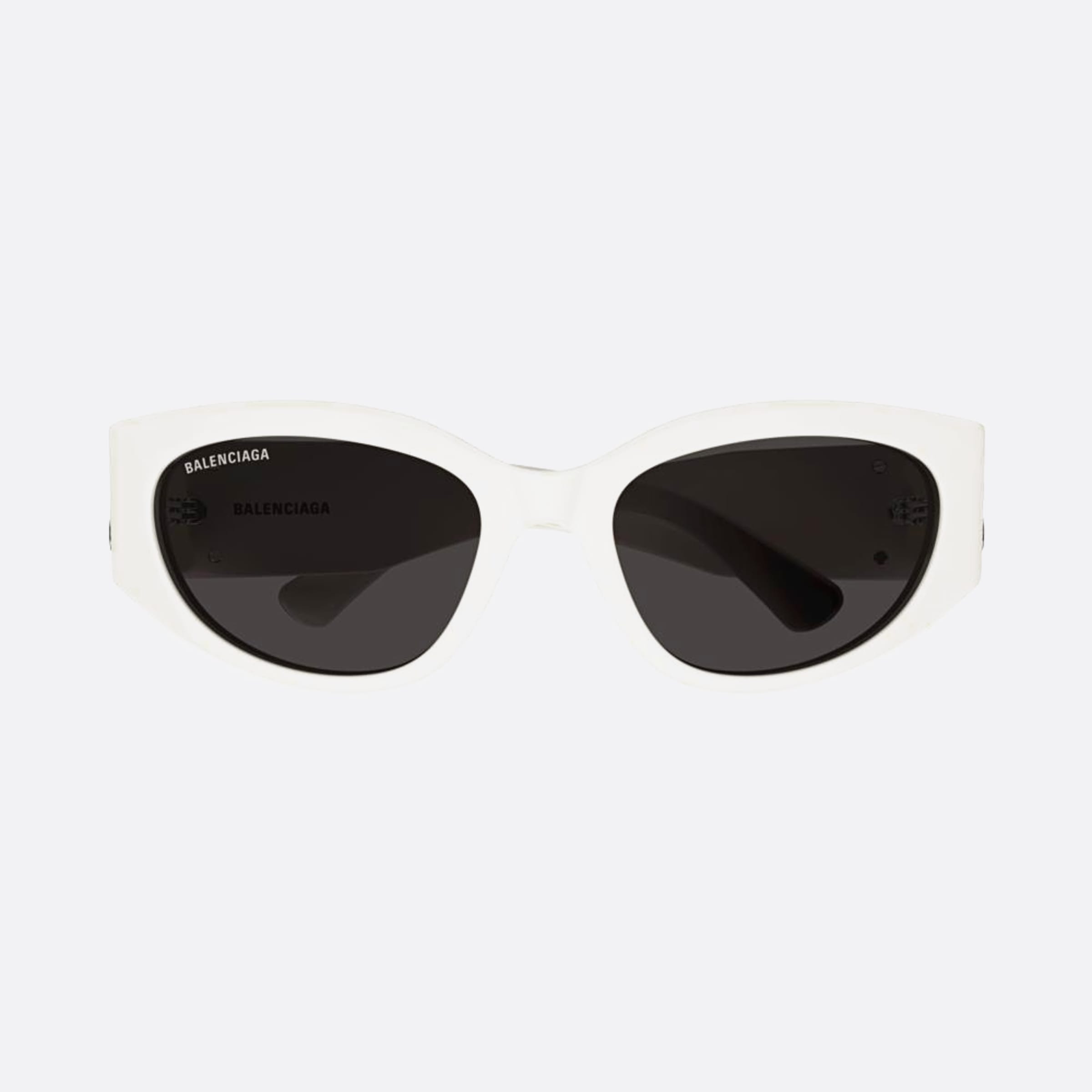Balenciaga 55mm Bb0324sk White Oval Woman Sunglasses - Main View