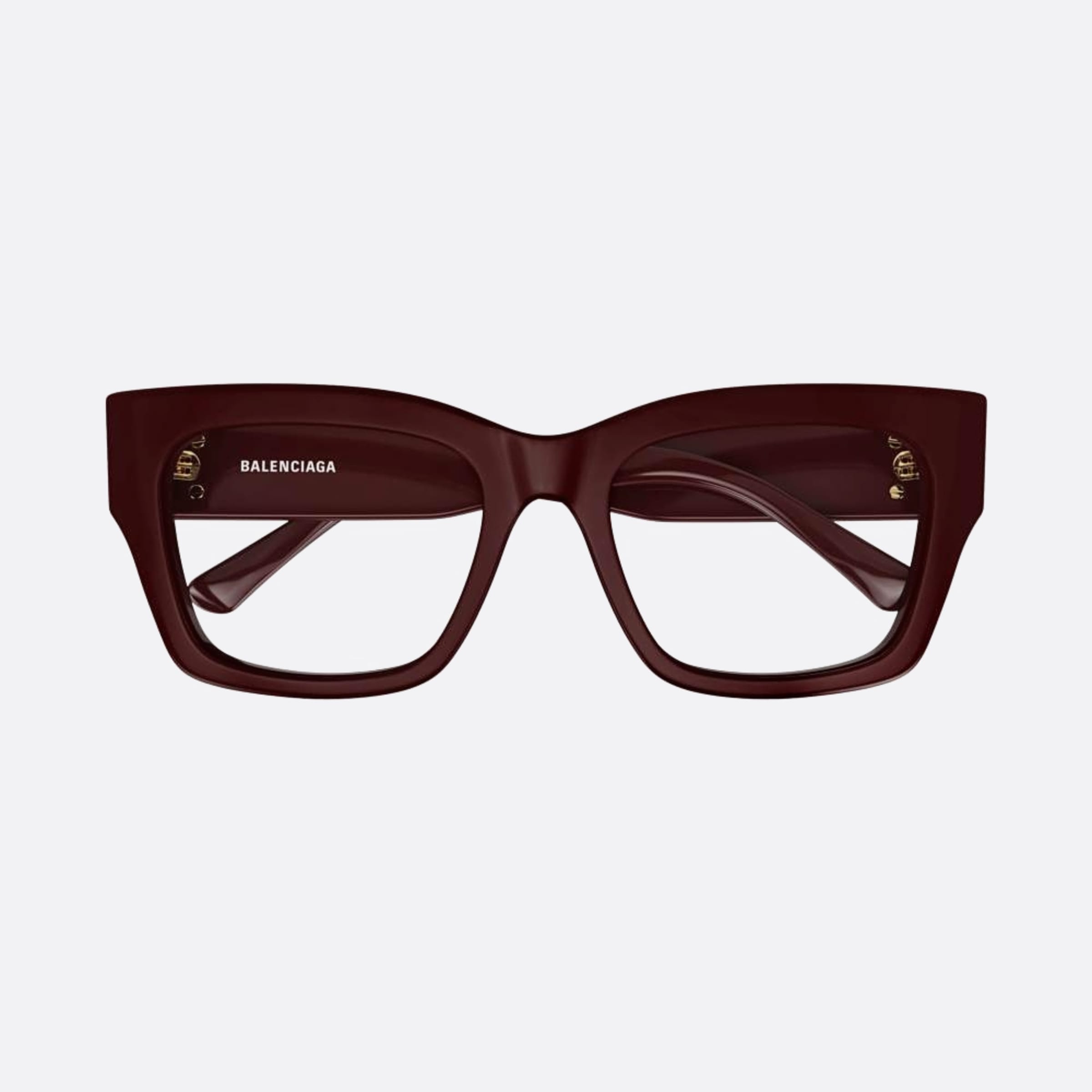 Balenciaga 52mm Red Squared Women Eyeglasses - Main View