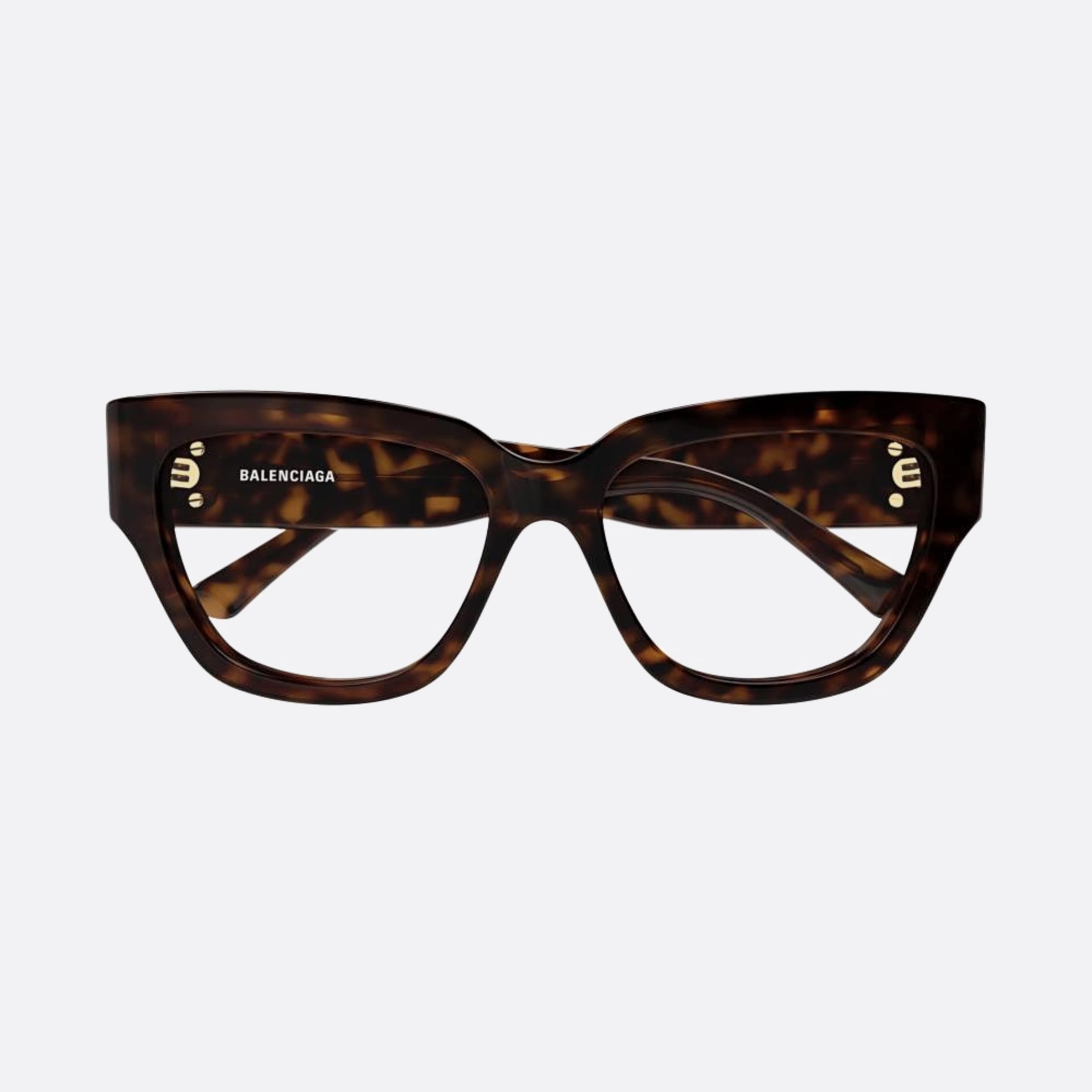 Balenciaga 53mm Havana Butterfly Woman Eyeglasses - Main View
