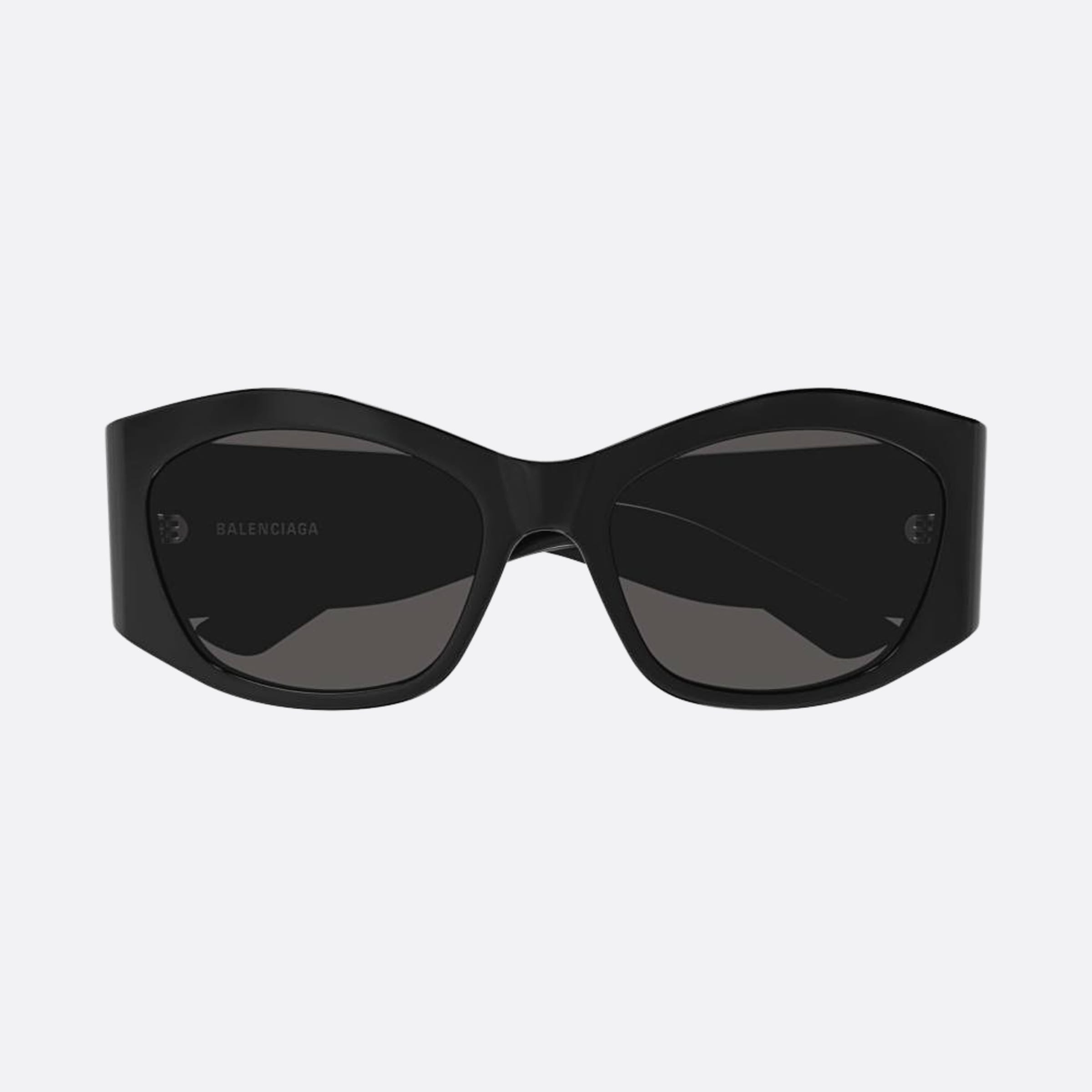 Balenciaga 56mm Black Rectangle Woman Sunglasses - Main View