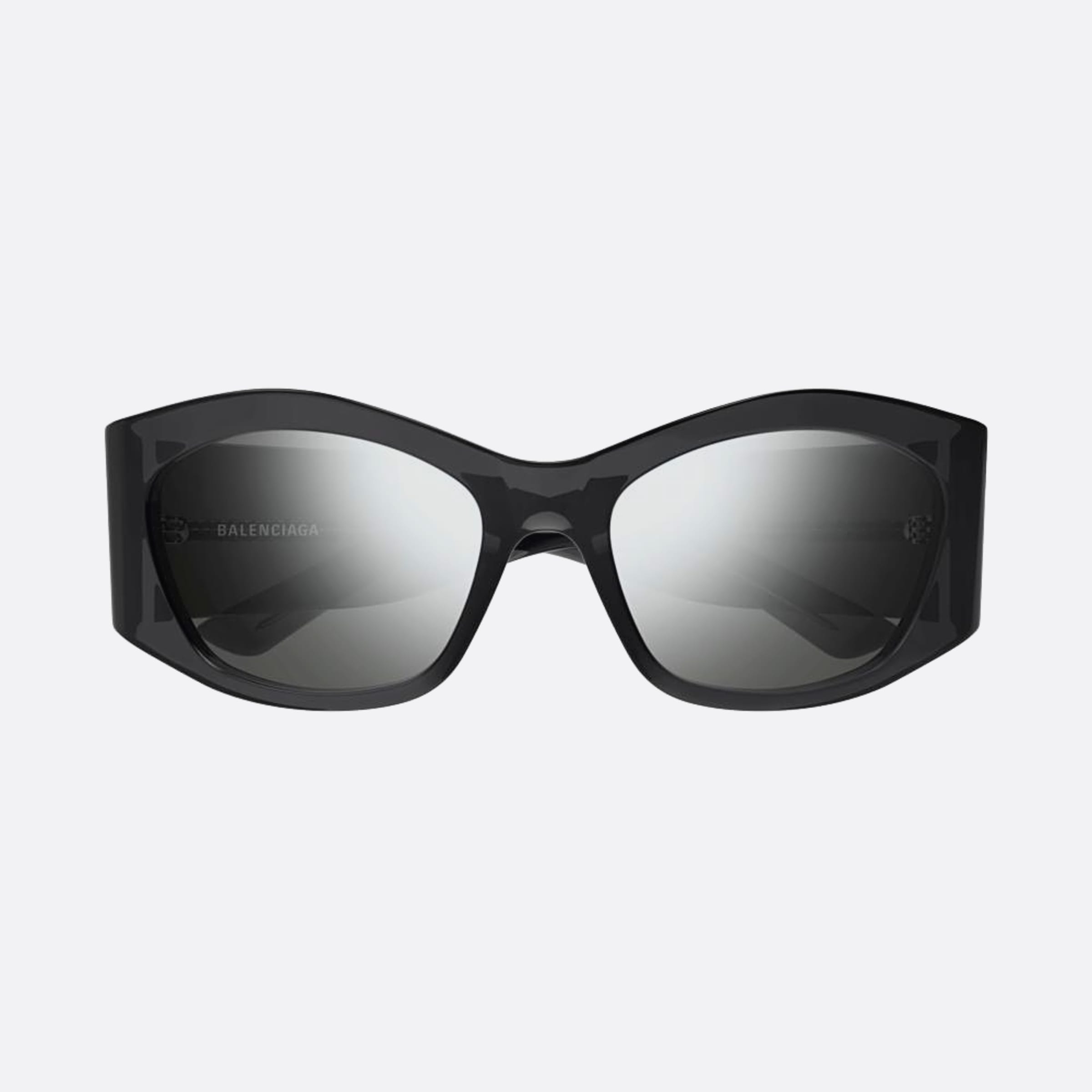 Balenciaga 56mm Bks Black Rectangle Woman Sunglasses - Main View