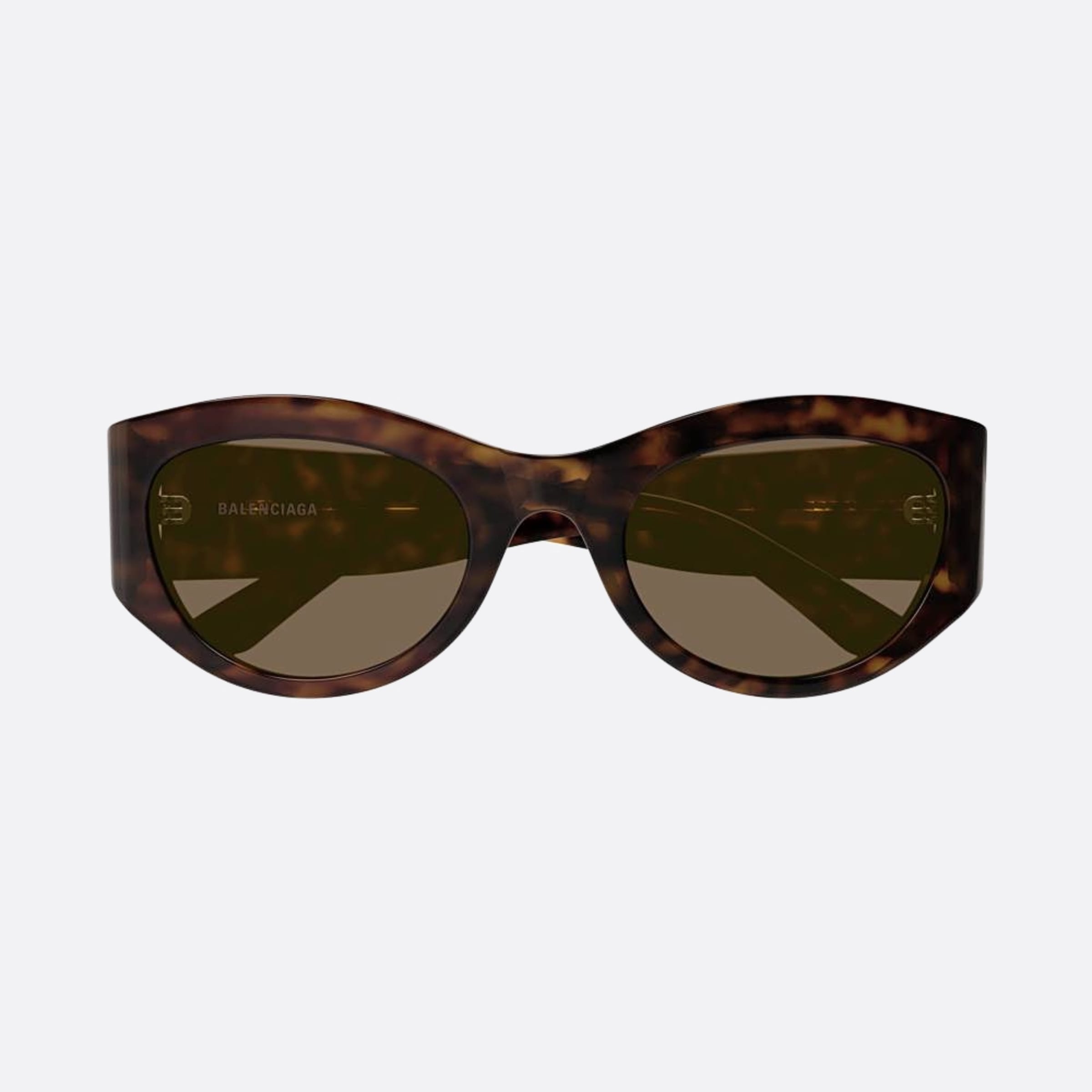 Balenciaga 54mm Bb0330sk Havana Oval Woman Sunglasses - Main View