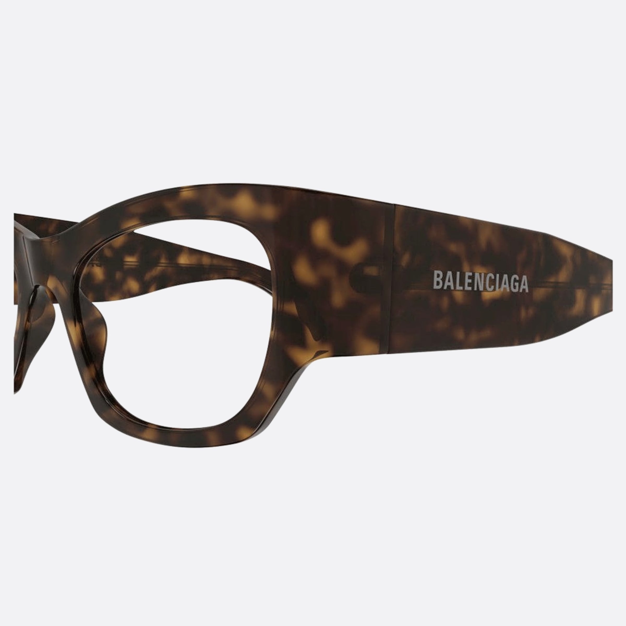 Balenciaga 52mm Havana Squared Woman Eyeglasses - Detail View
