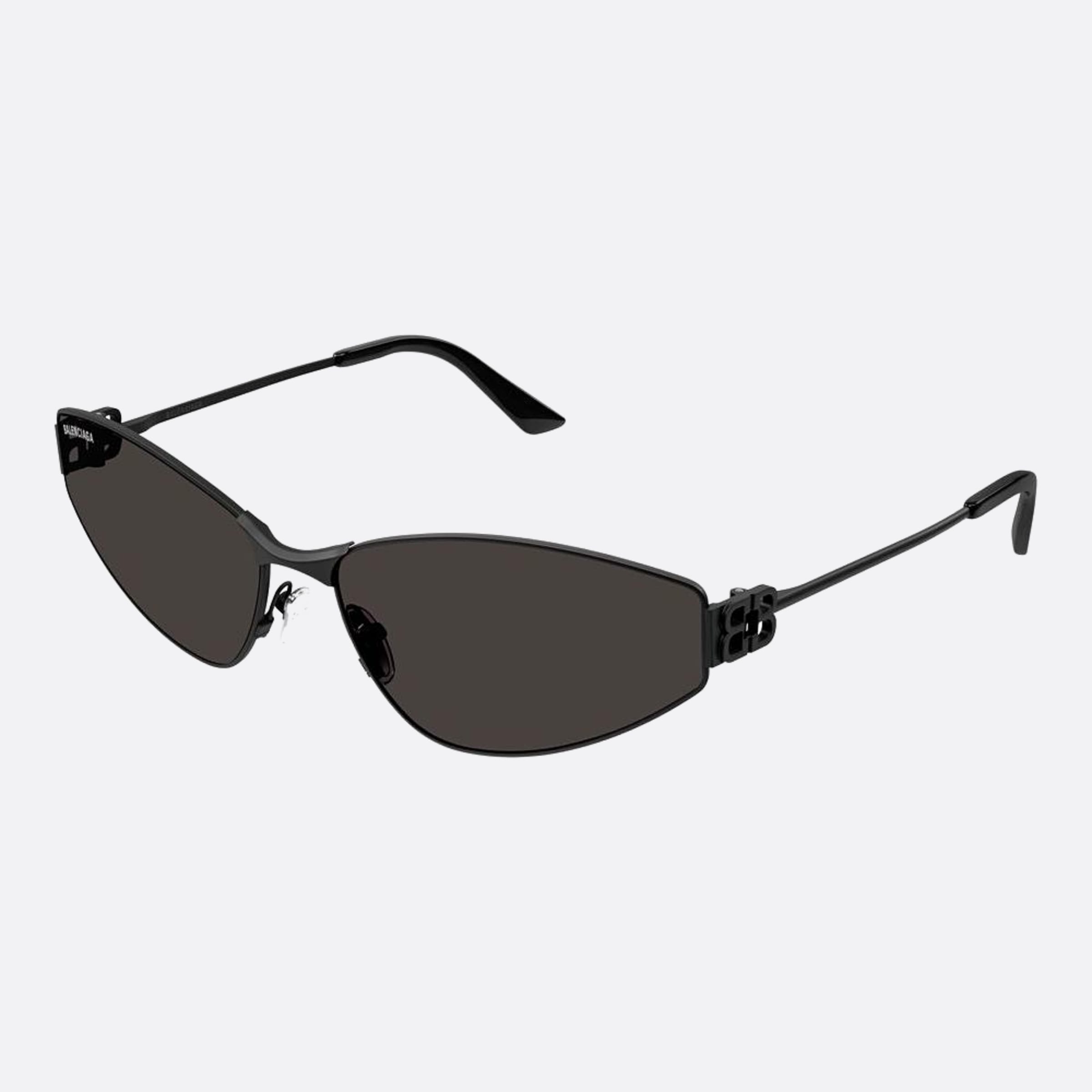 Balenciaga 65mm Black Cat Eye Woman Sunglasses - Side View