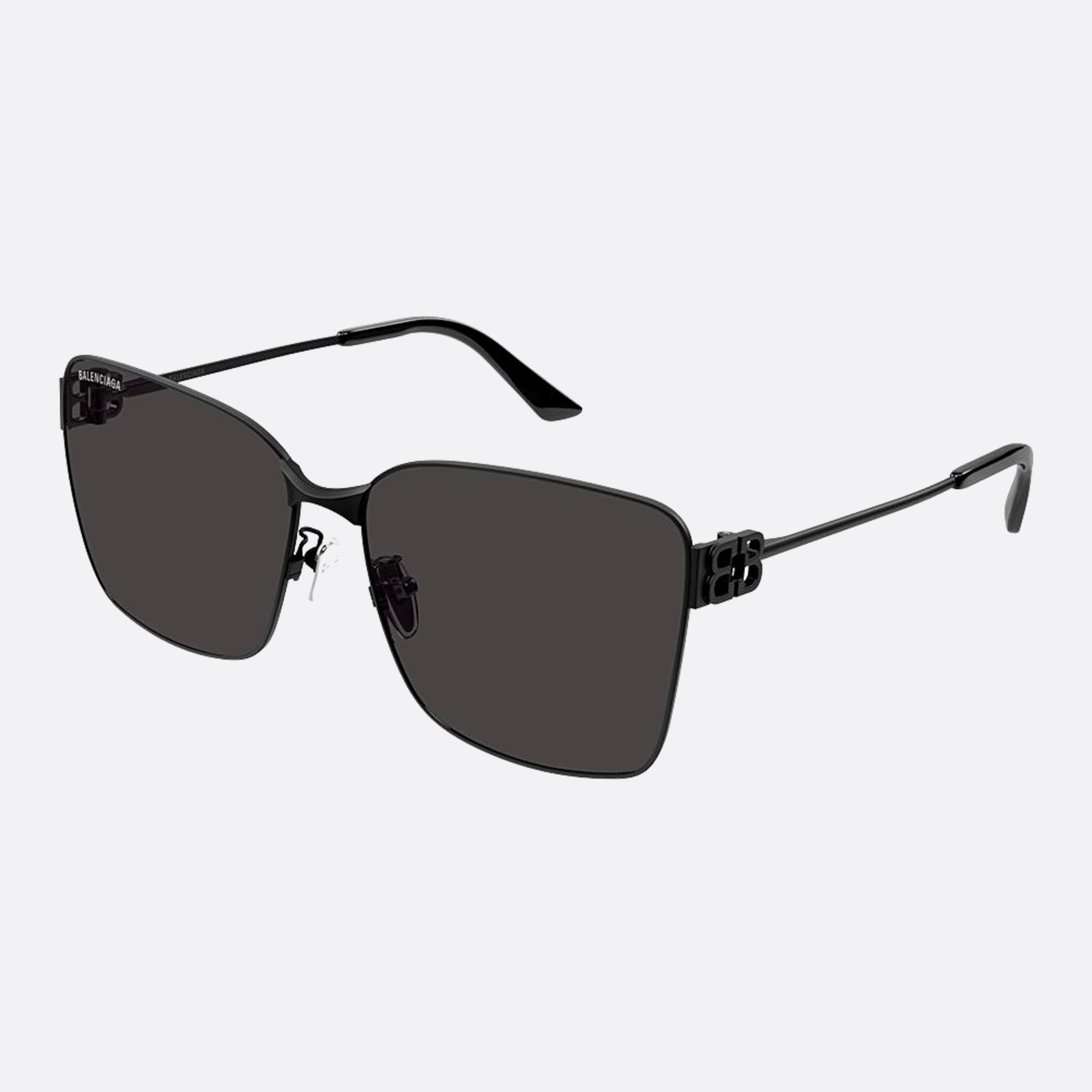 Balenciaga 62mm Bb0338sk Black Butterfly Woman Sunglasses - Side View