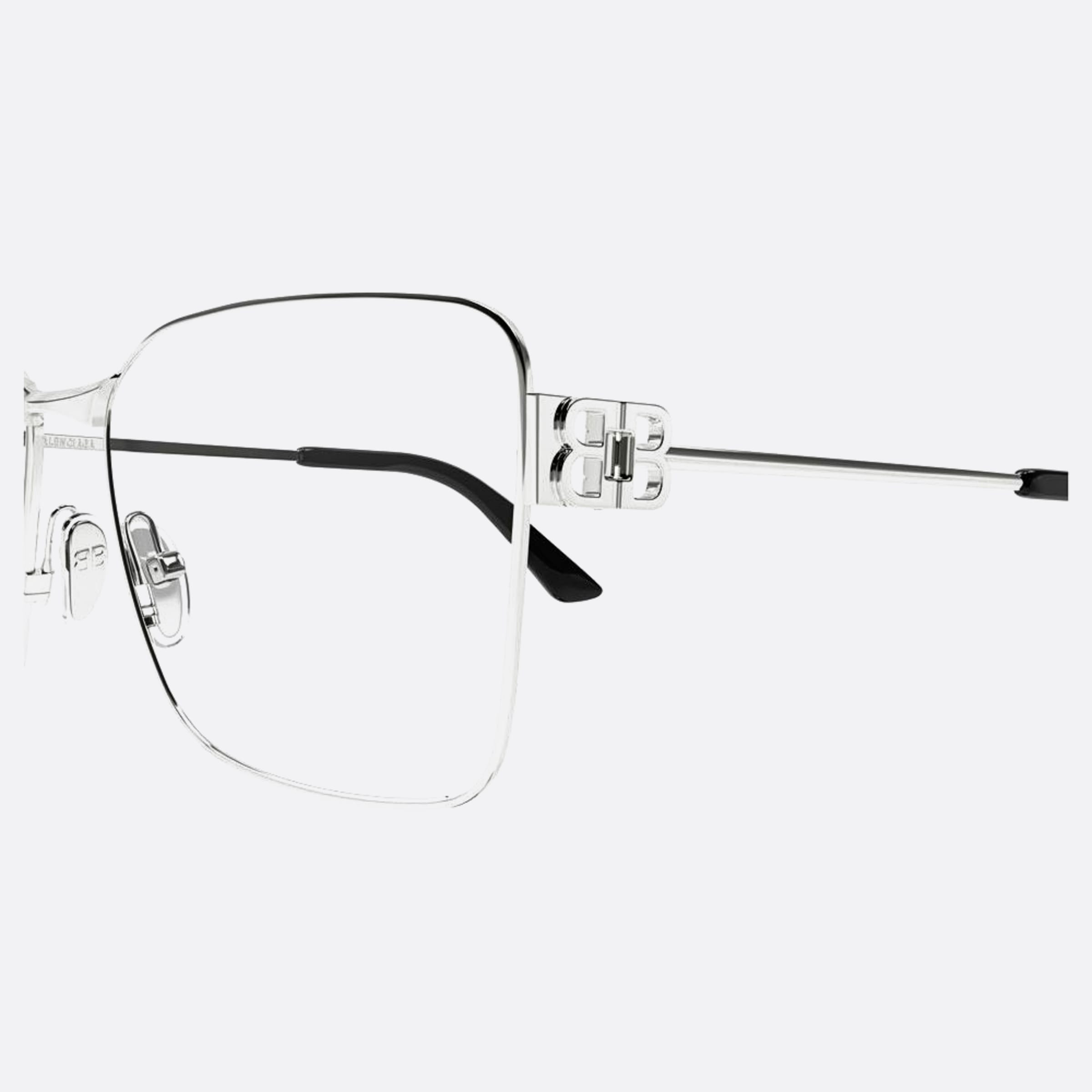 Balenciaga 59mm Silver Butterfly Woman Eyeglasses - Detail View