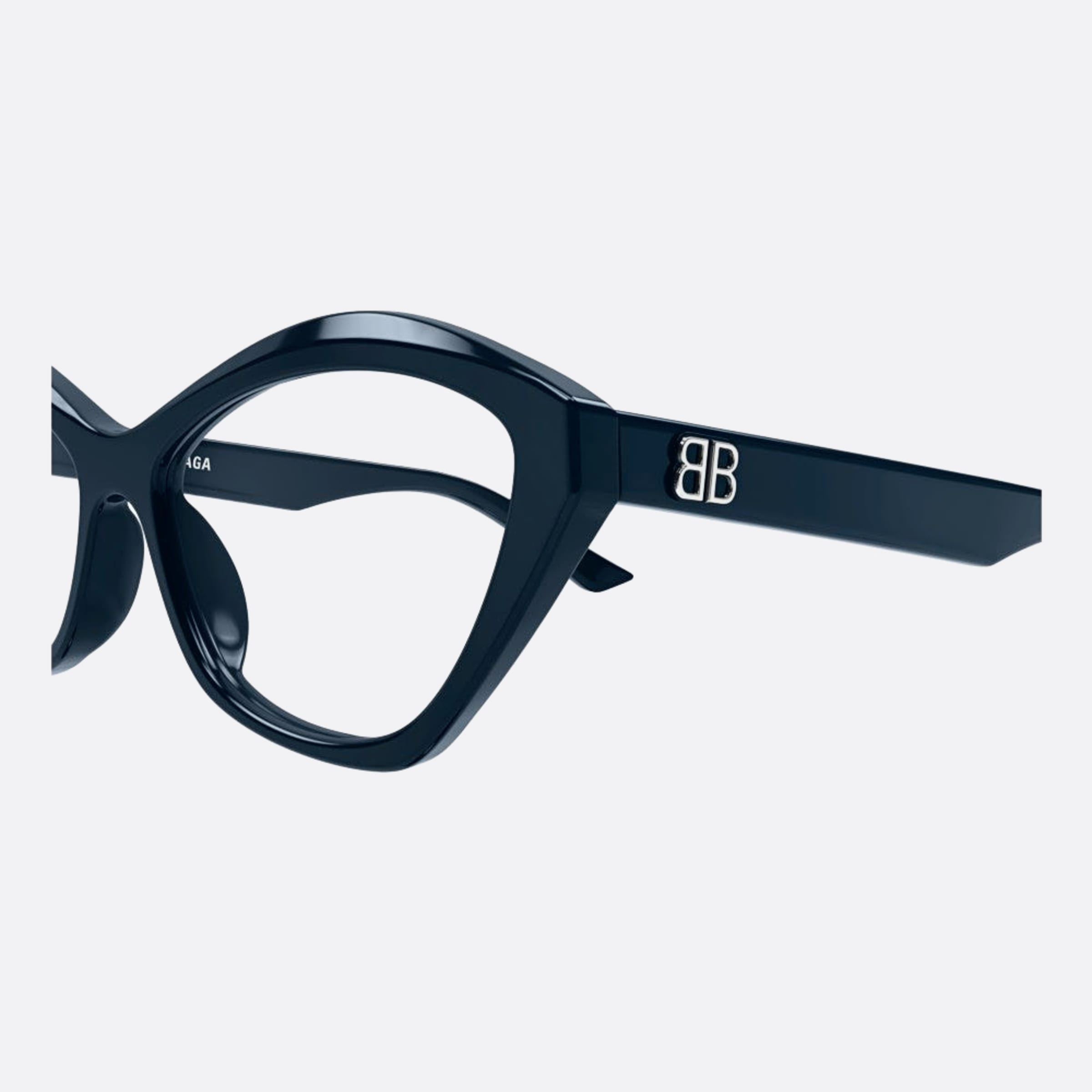 Balenciaga 56mm Blue Cat Eye Woman Eyeglasses - Detail View