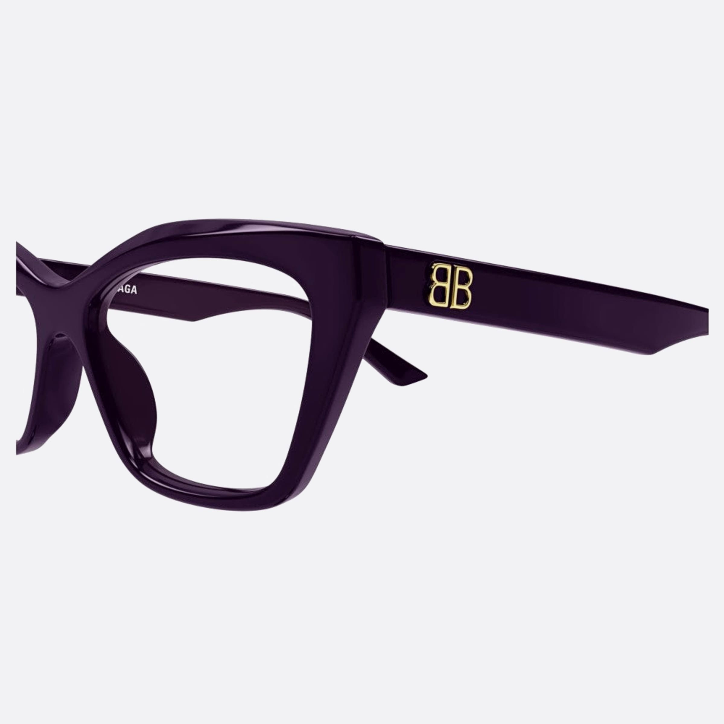Balenciaga 52mm Violet Butterfly Women Eyeglasses - Detail View