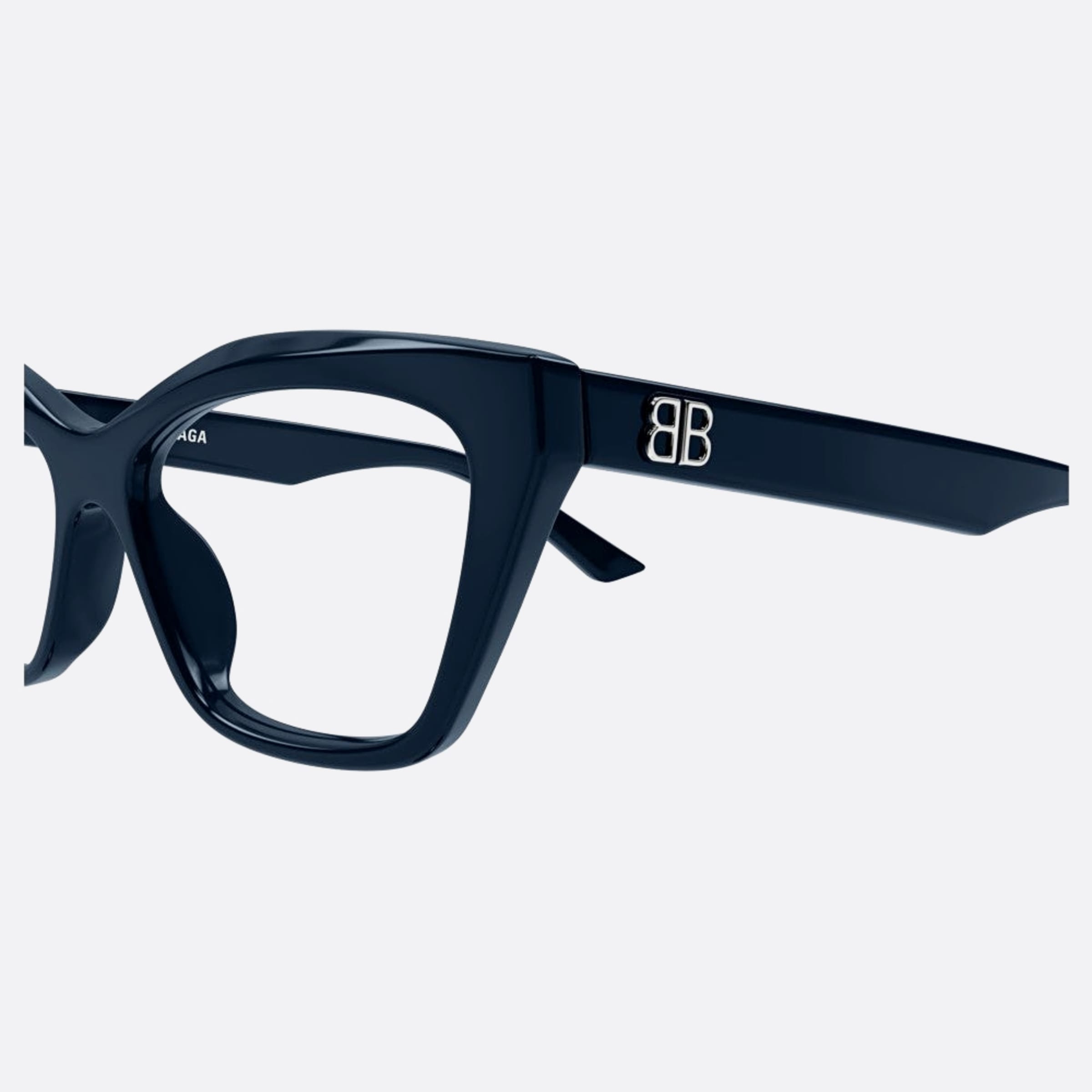 Balenciaga 55mm Blue Butterfly Woman Eyeglasses - Detail View