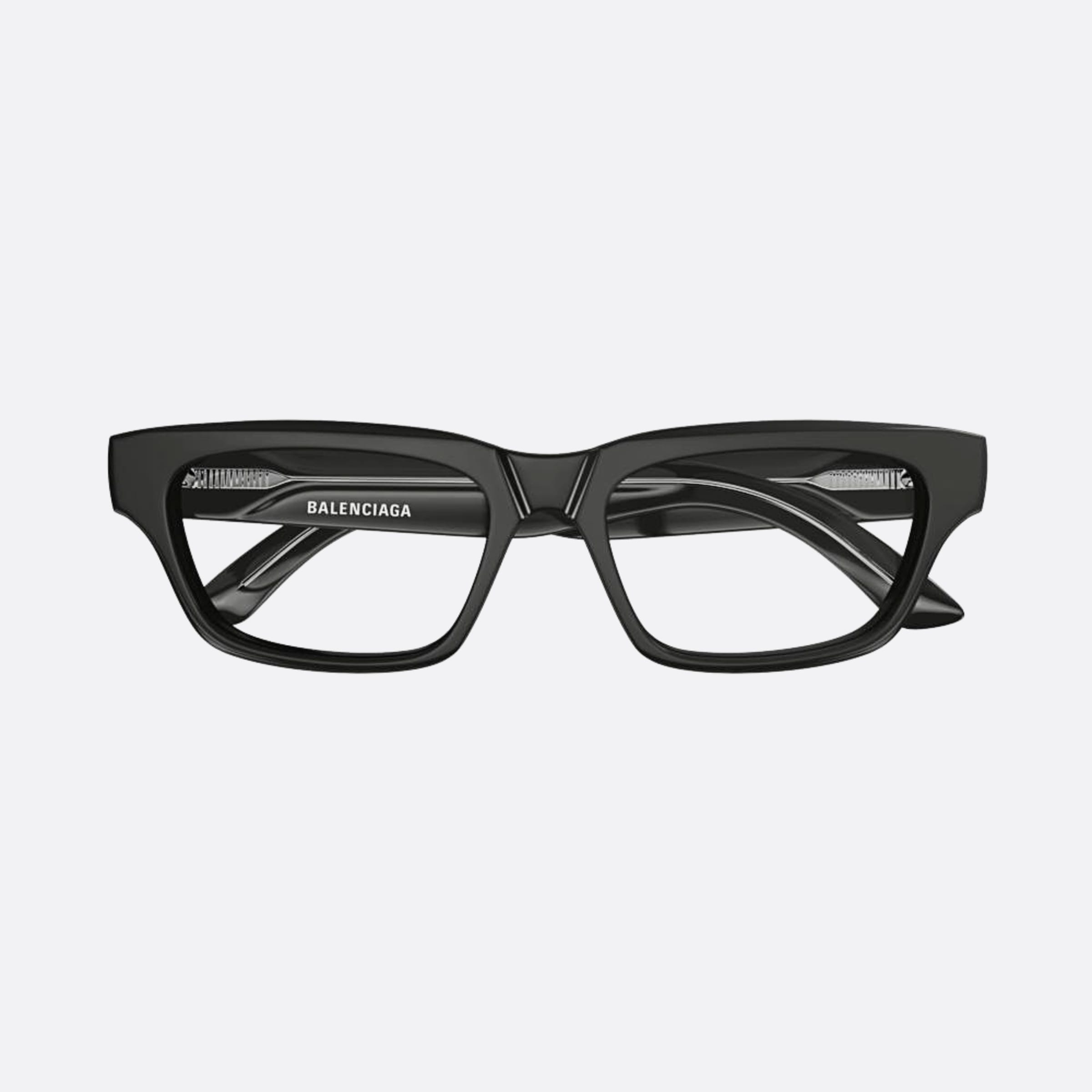 Balenciaga 53mm Grey Rectangle Unisex Eyeglasses - Main View