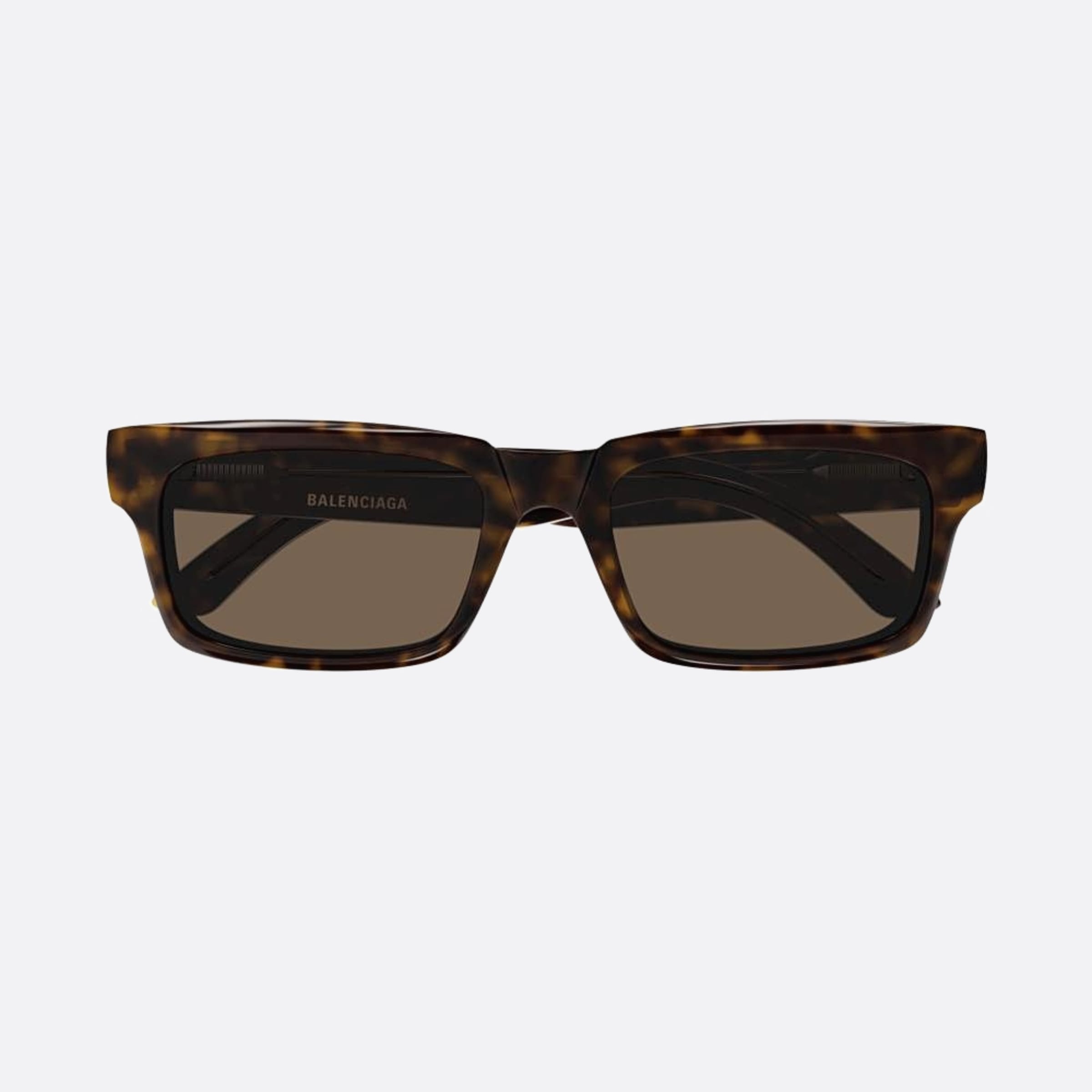 Balenciaga 55mm Havana Squared Man Sunglasses - Main View