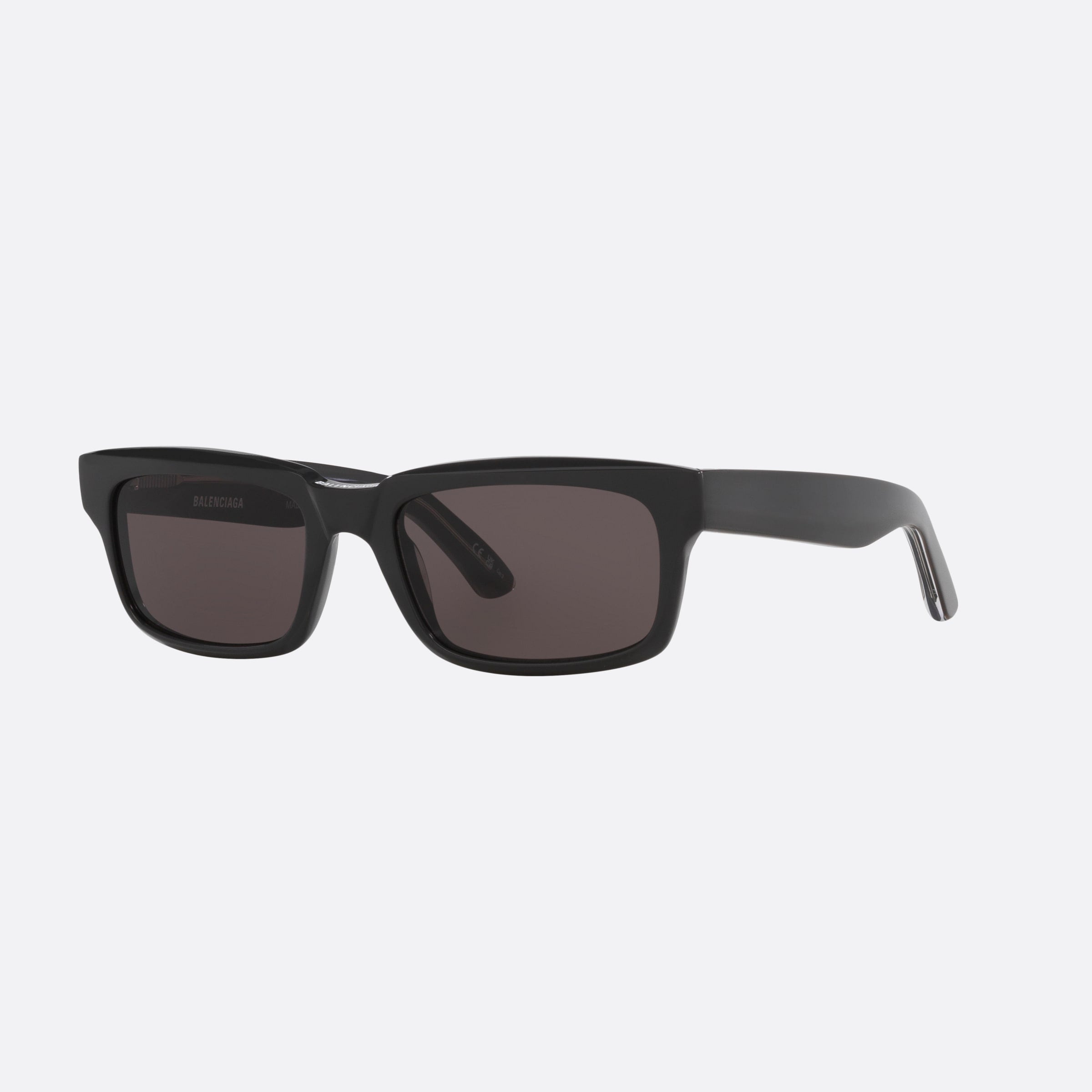 Balenciaga 55mm Grey Rectangle Man Sunglasses - Main View