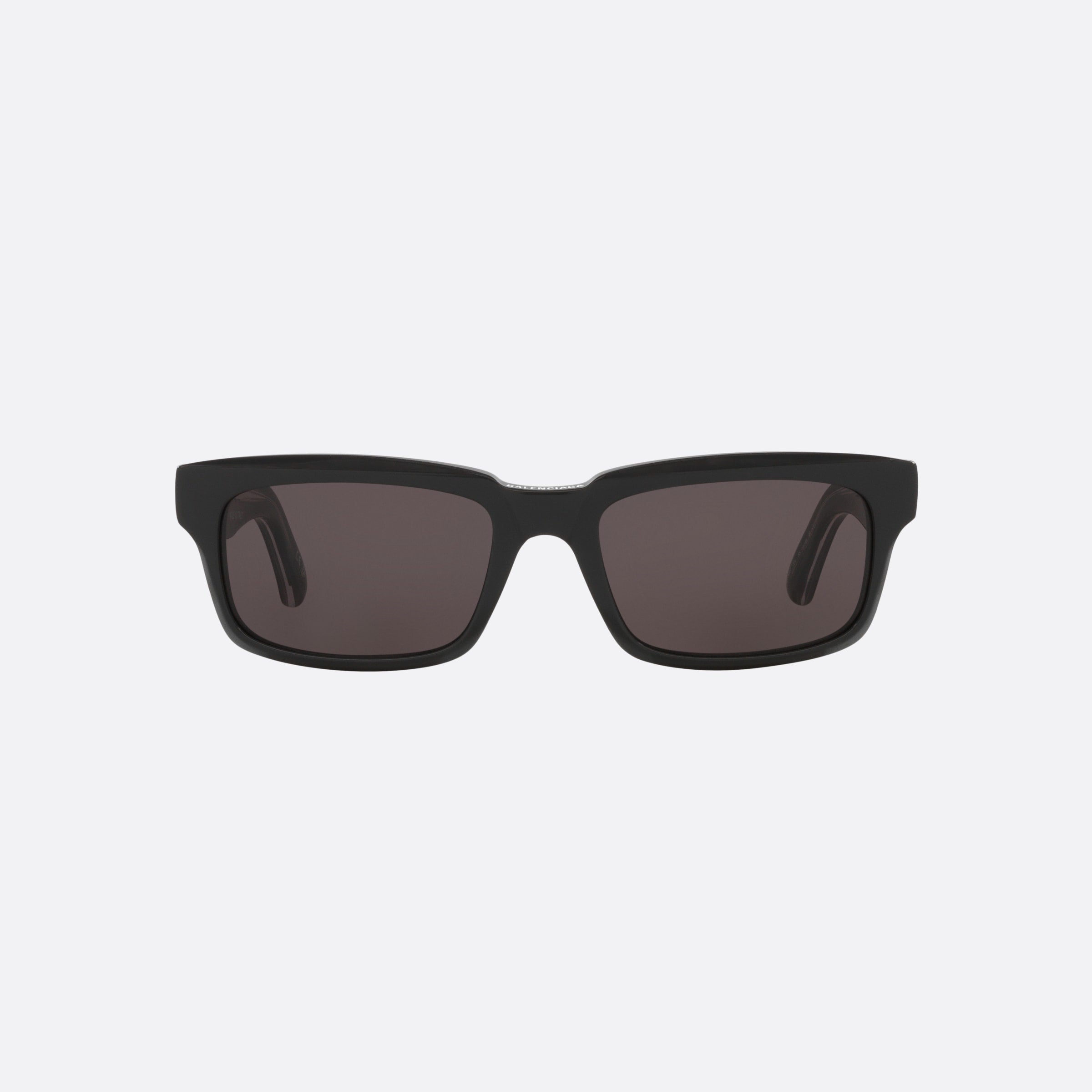 Balenciaga 55mm Grey Rectangle Man Sunglasses - Side View