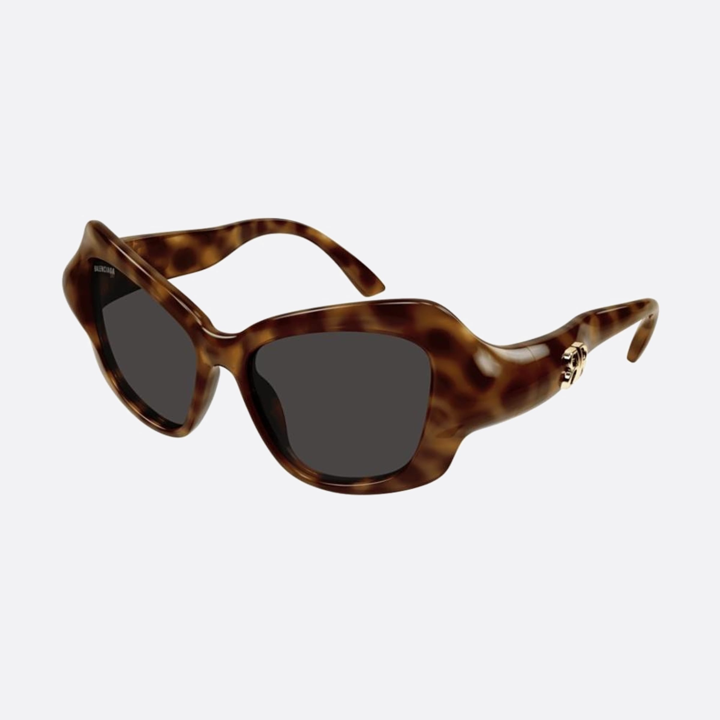Balenciaga 58mm Havana Cat Eye Woman Sunglasses - Side View