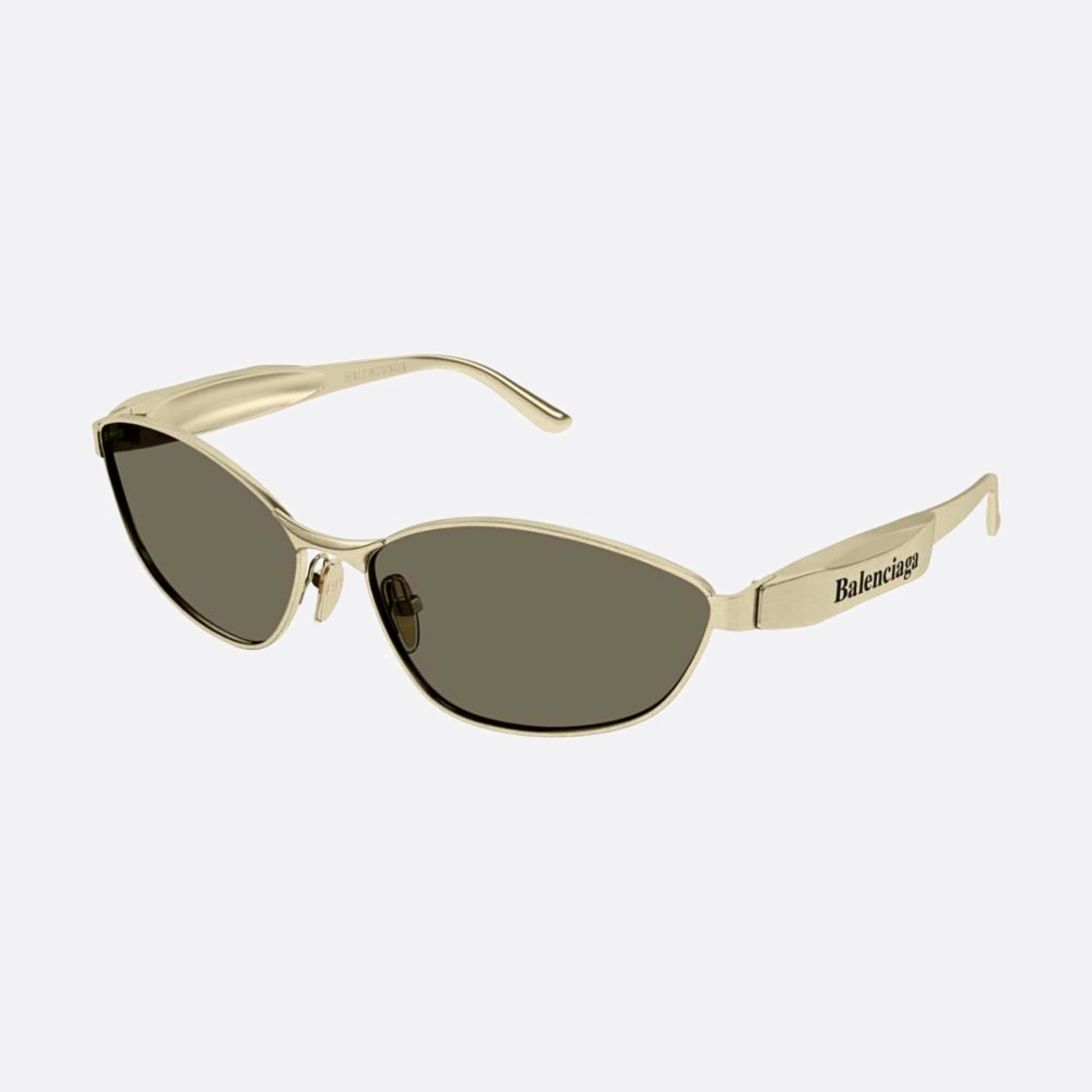 Balenciaga 64mm Brown Cat Eye Woman Sunglasses - Side View