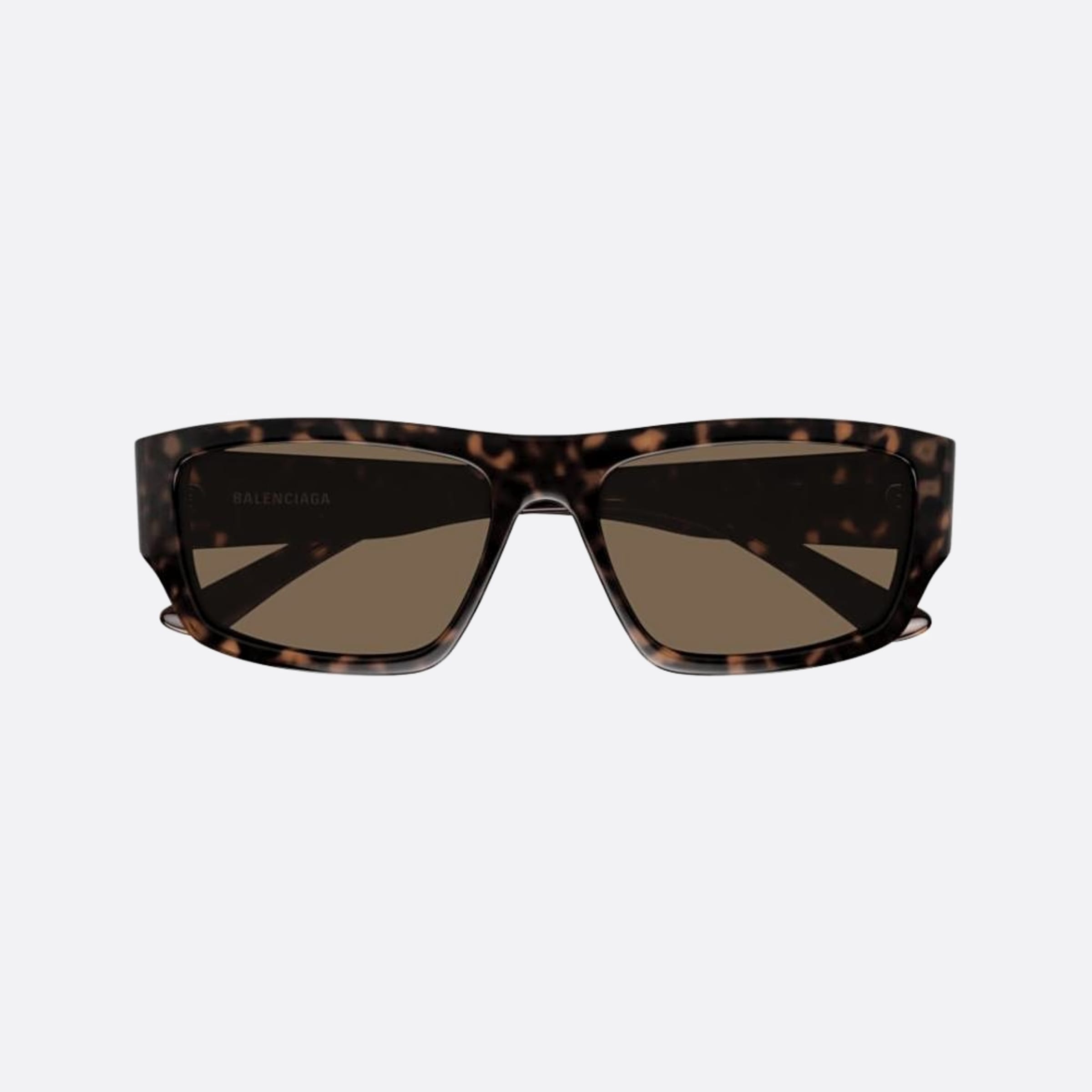 Balenciaga 58mm Havana Squared Man Sunglasses - Main View