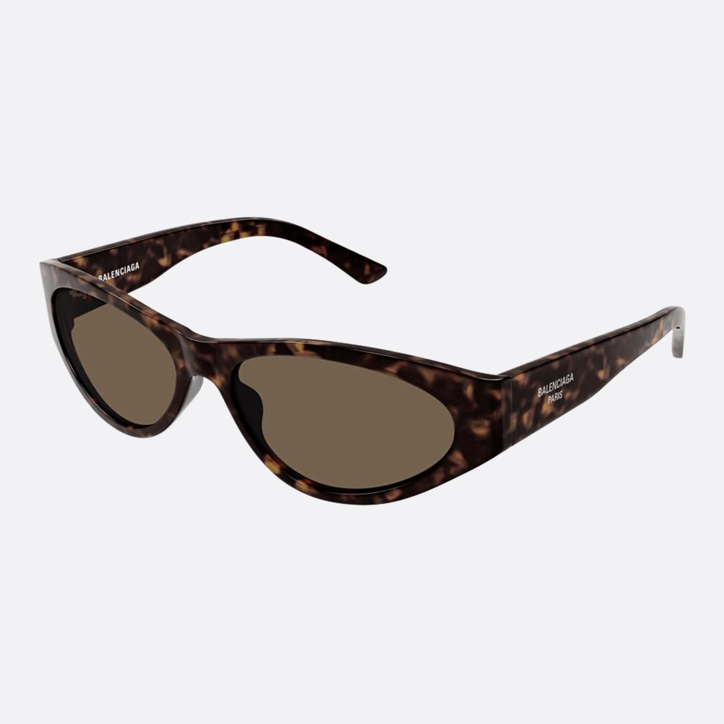 Balenciaga 60mm Havana Round Woman Sunglasses - Side View