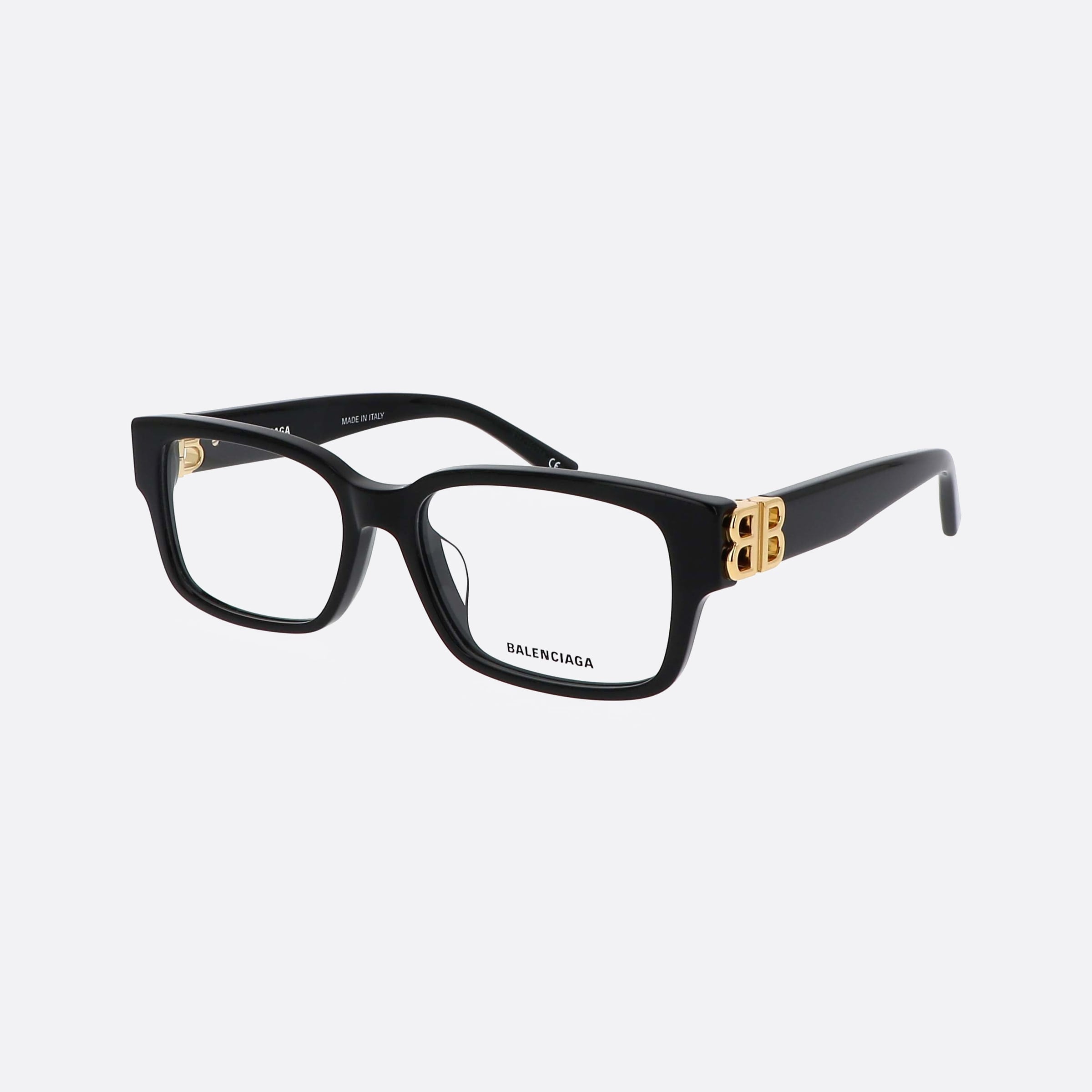 Balenciaga 54mm Bb105o Black Geometric Woman Eyeglasses - Main View