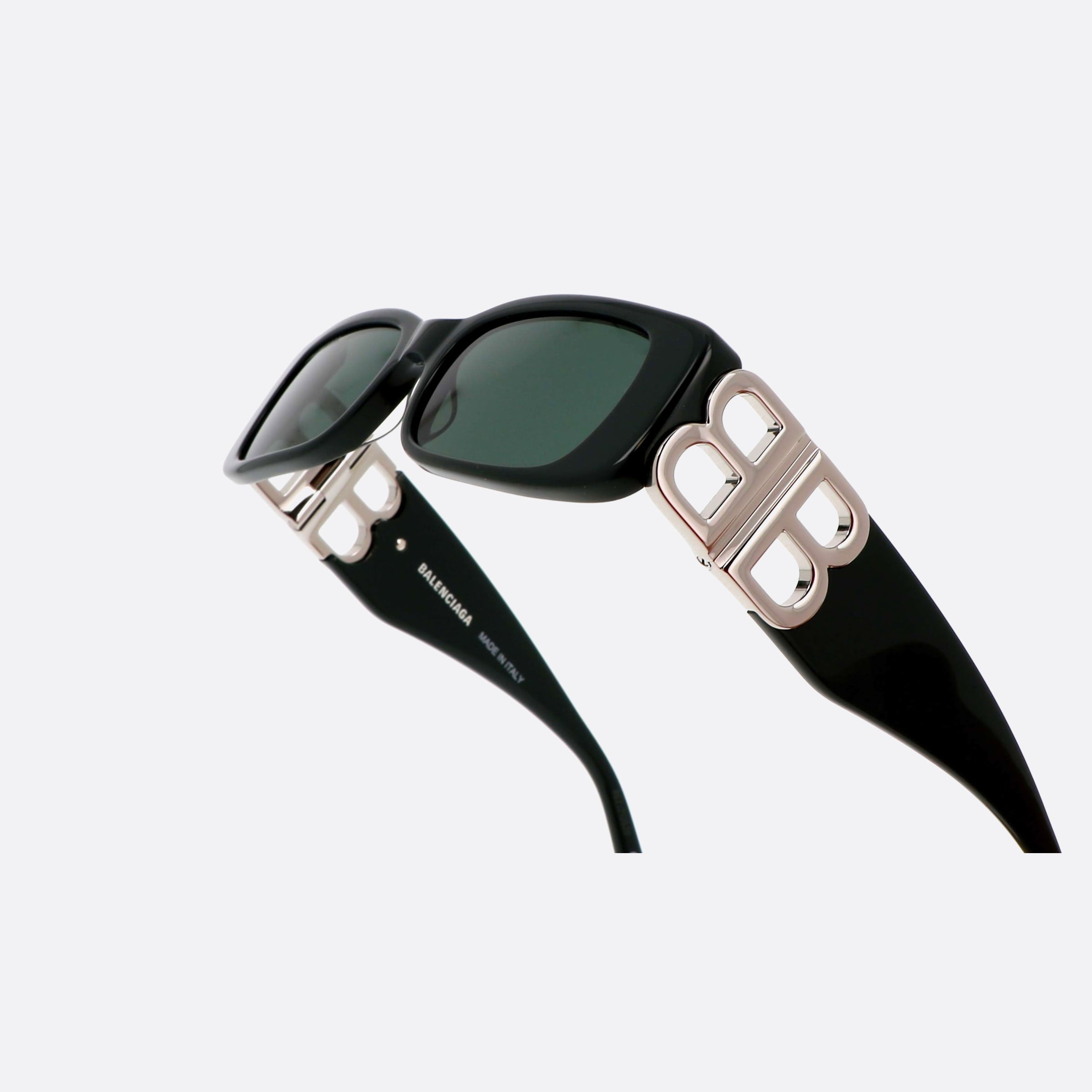 Balenciaga 51mm Everyday Green Rectangle Woman Sunglasses - Lifestyle Shot