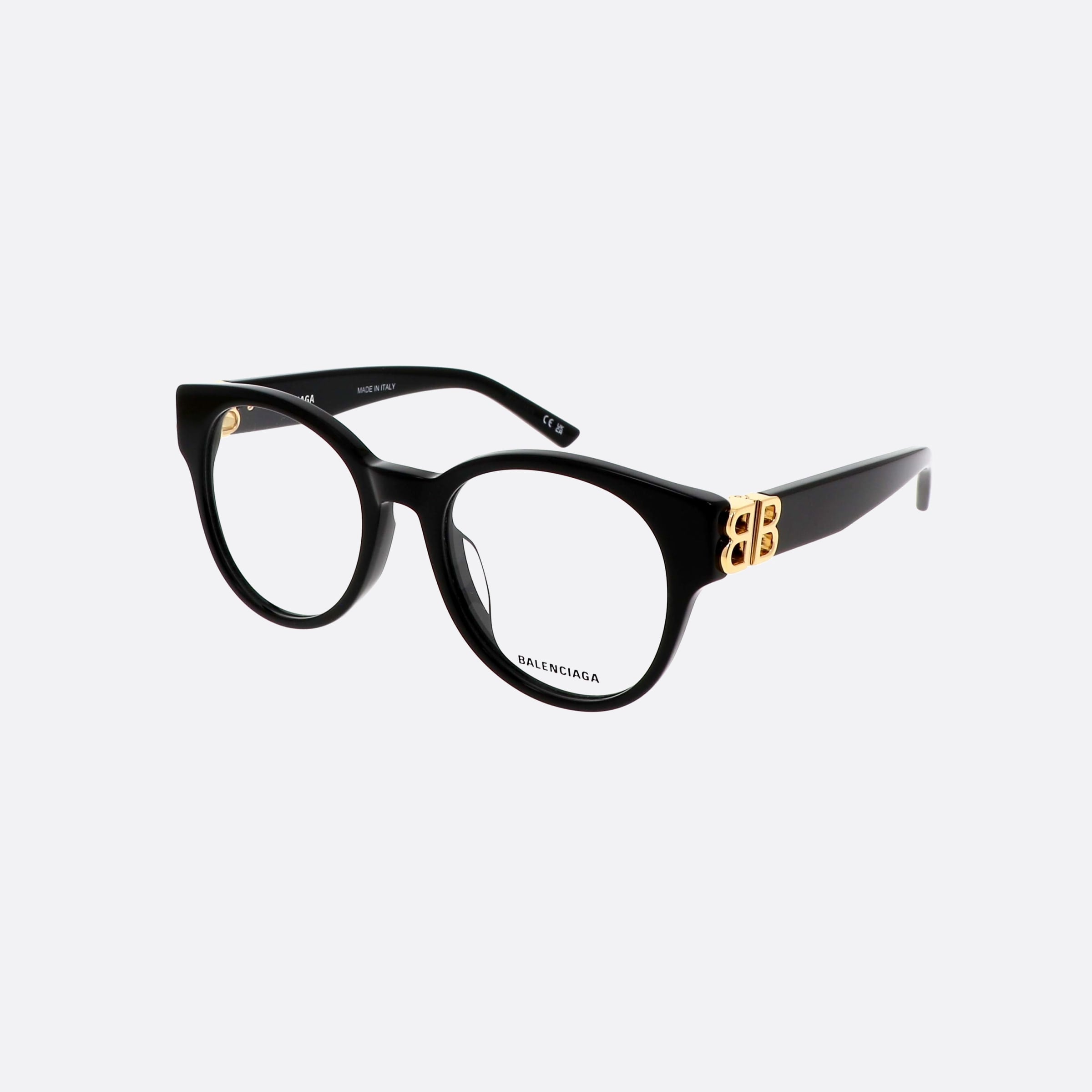 Balenciaga 51mm Everyday Black Round Women Eyeglasses - Main View