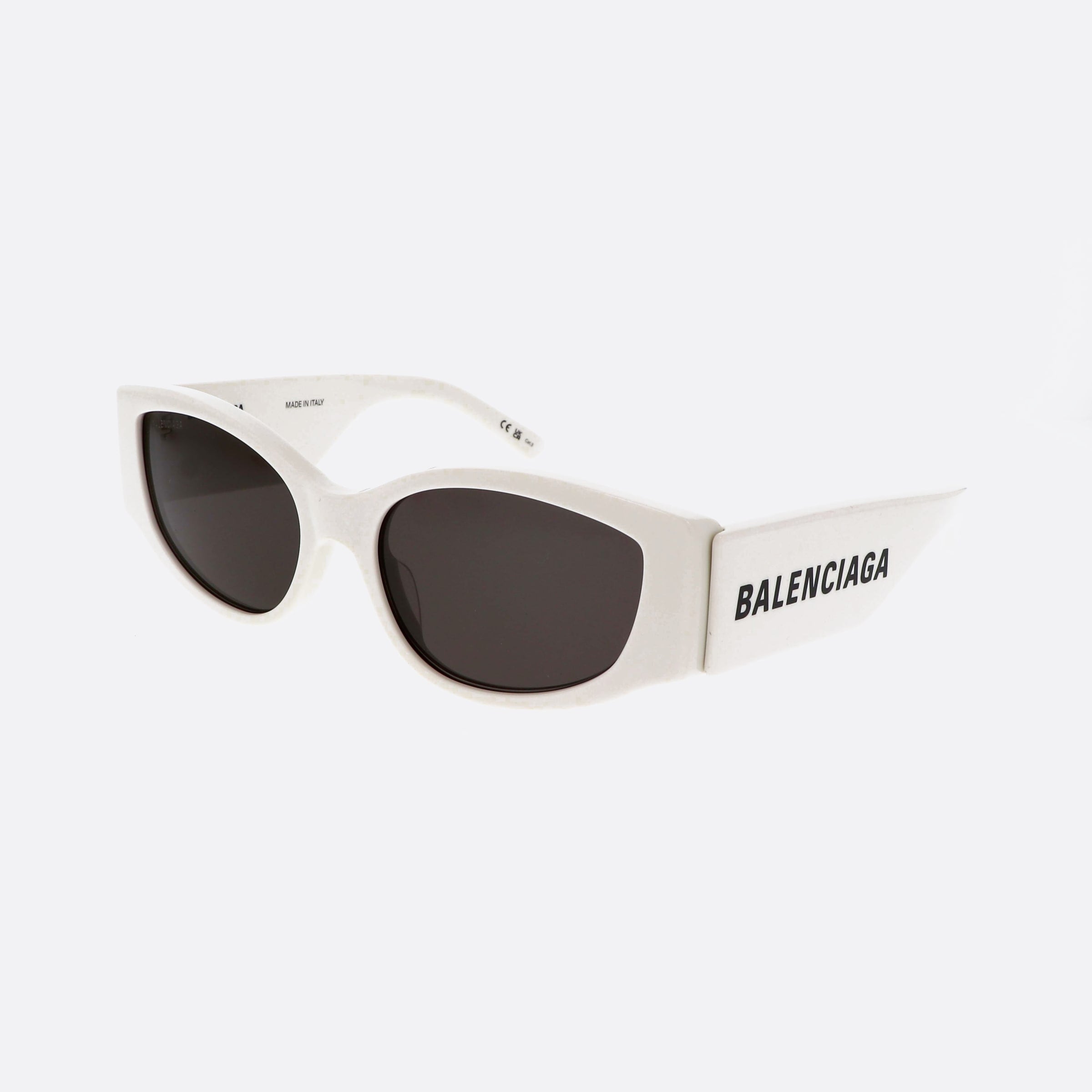 Balenciaga 58mm Everyday White Geometric Woman Sunglasses - Main View