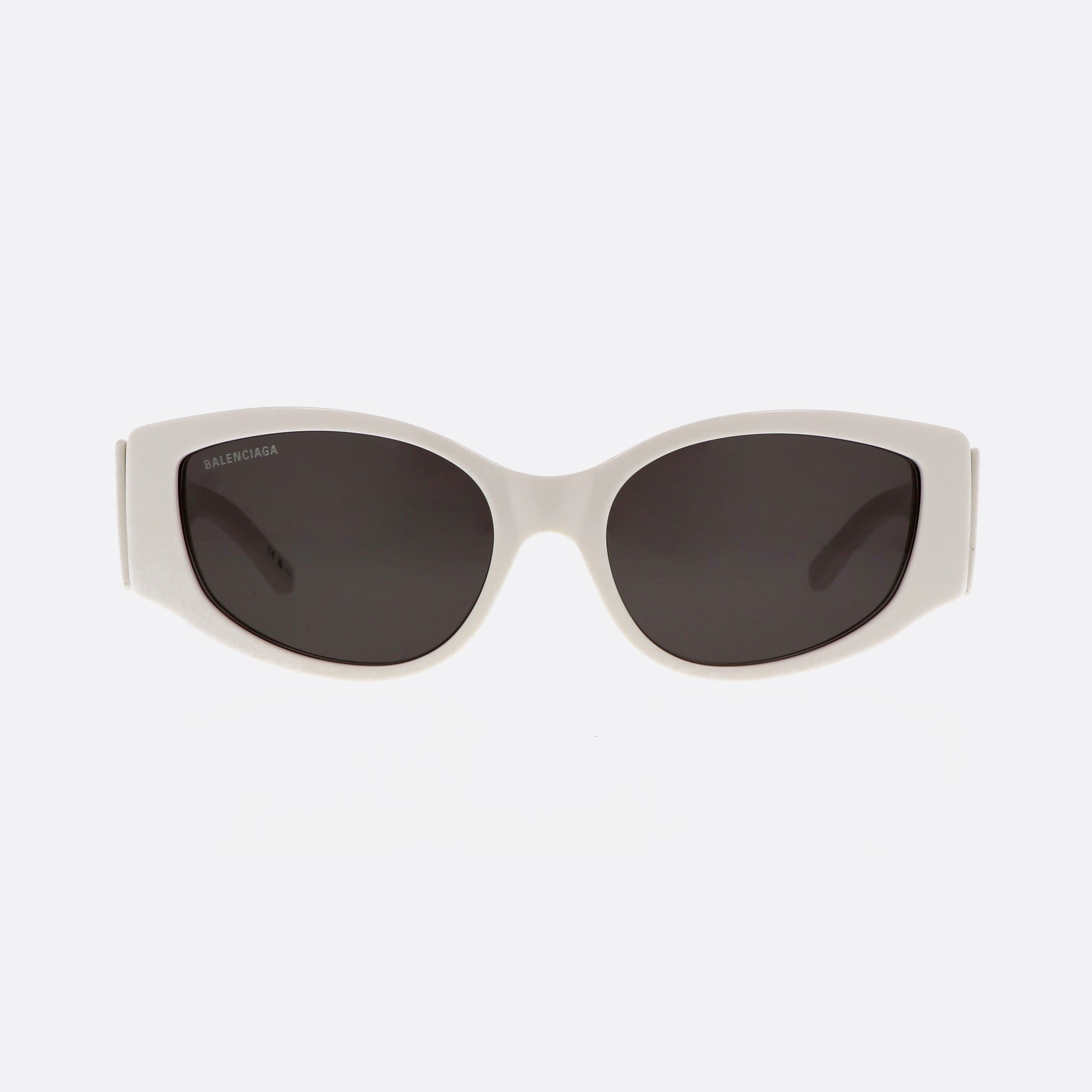 Balenciaga 58mm Everyday White Geometric Woman Sunglasses - Side View