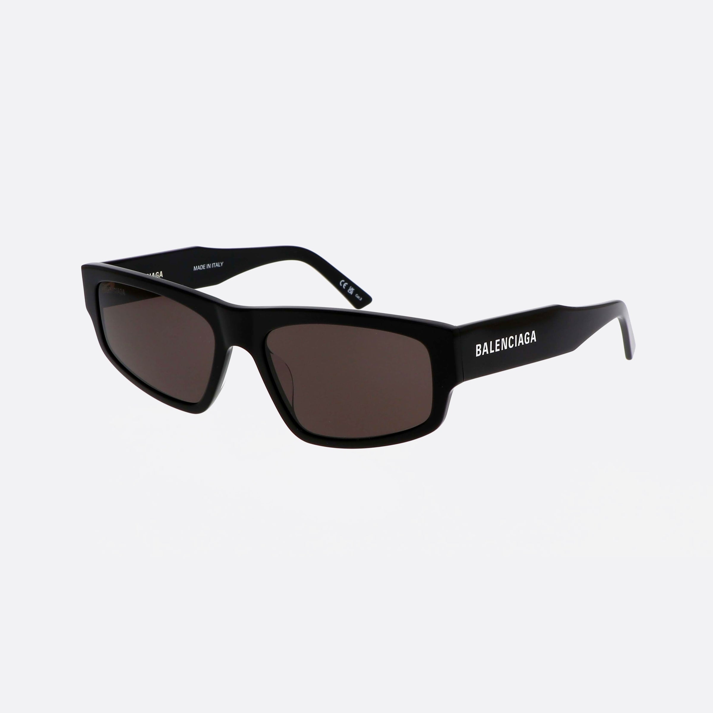 Balenciaga 58mm Everyday Black Cat Eyes Unisex Sunglasses - Main View