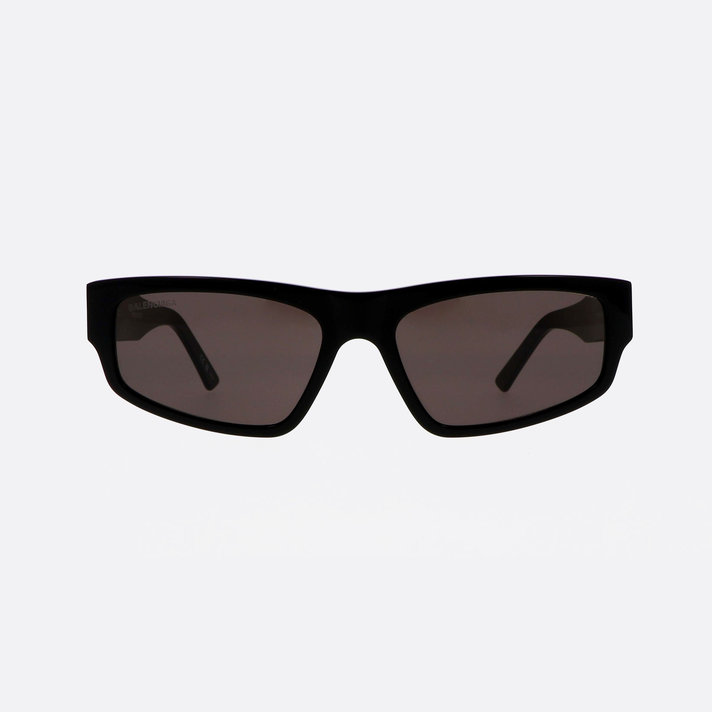 Balenciaga 58mm Everyday Black Cat Eyes Unisex Sunglasses - Side View