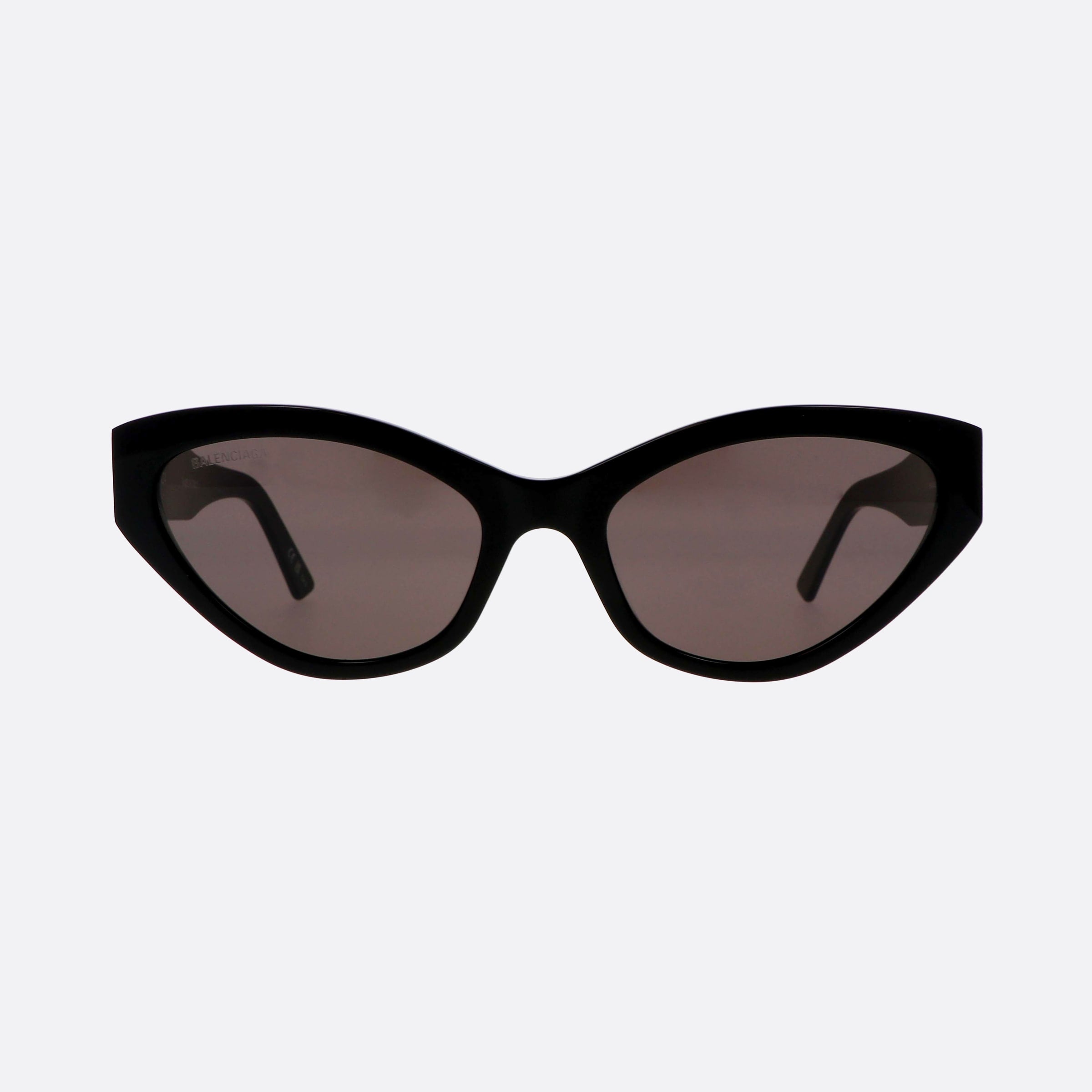 Balenciaga 57mm Everyday Black Cat Eye Woman Sunglasses - Side View