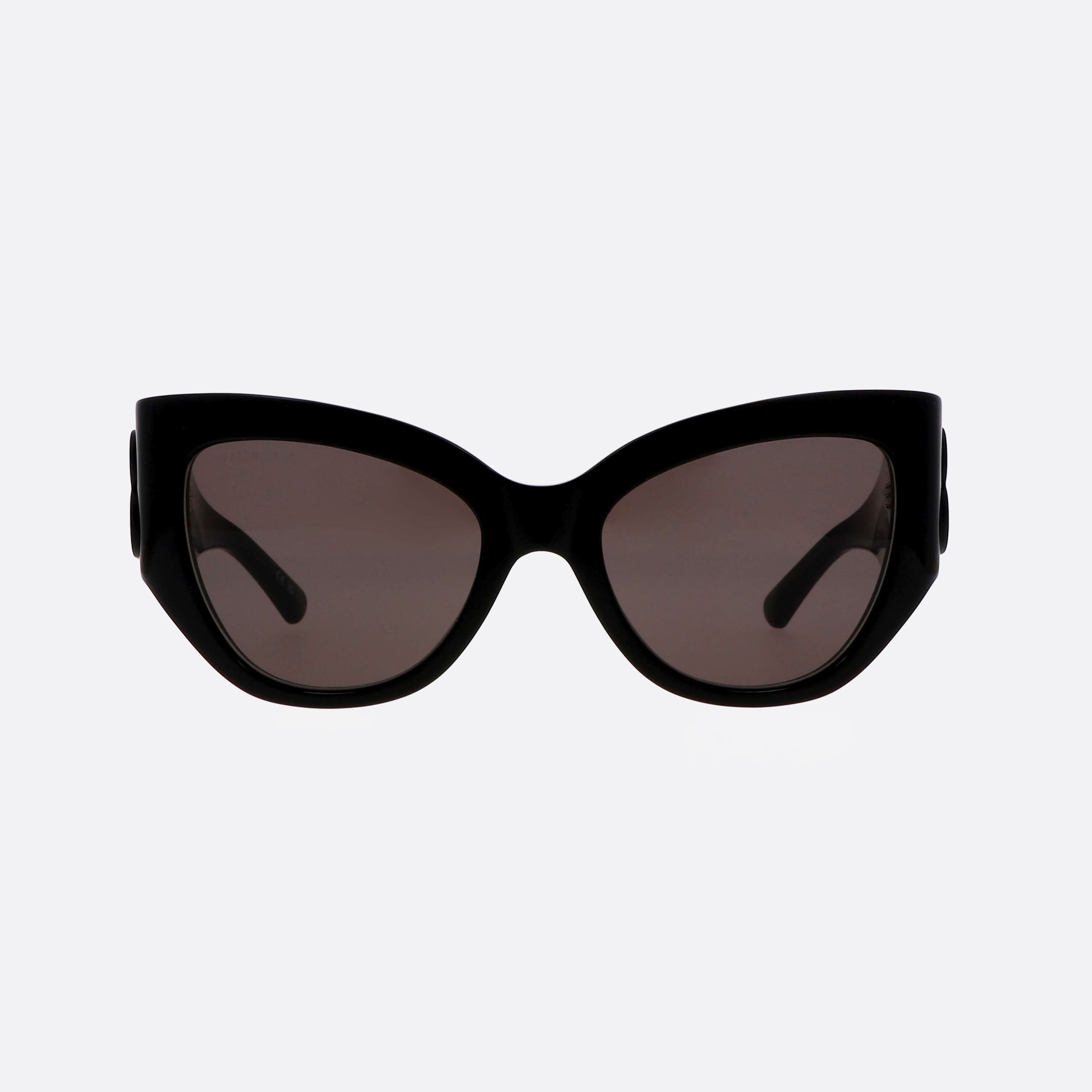 Balenciaga 55mm Everyday Black Cat Eye Woman Sunglasses - Side View