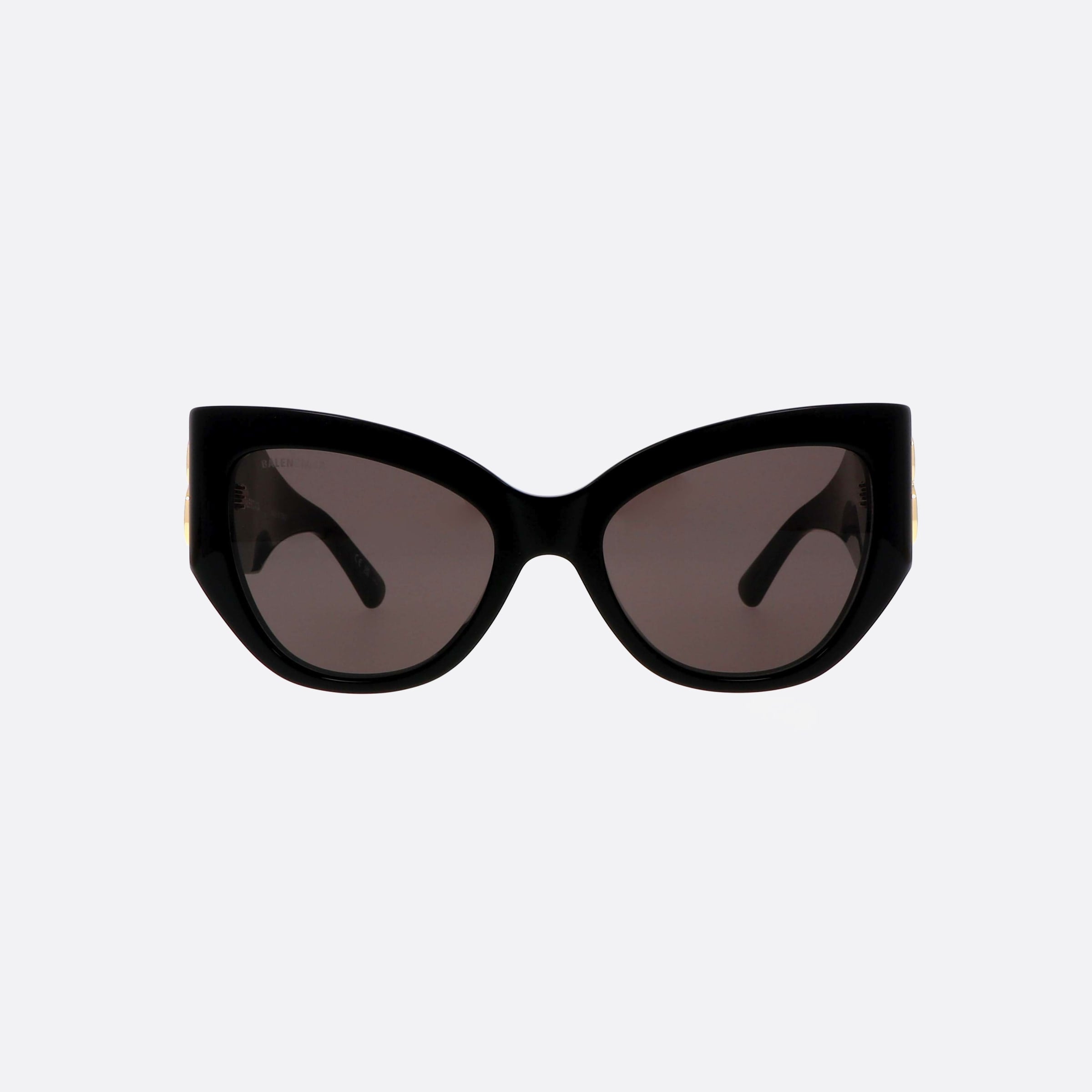 Balenciaga 55mm Everyday Vgh Black Cat Eye Woman Sunglasses - Side View