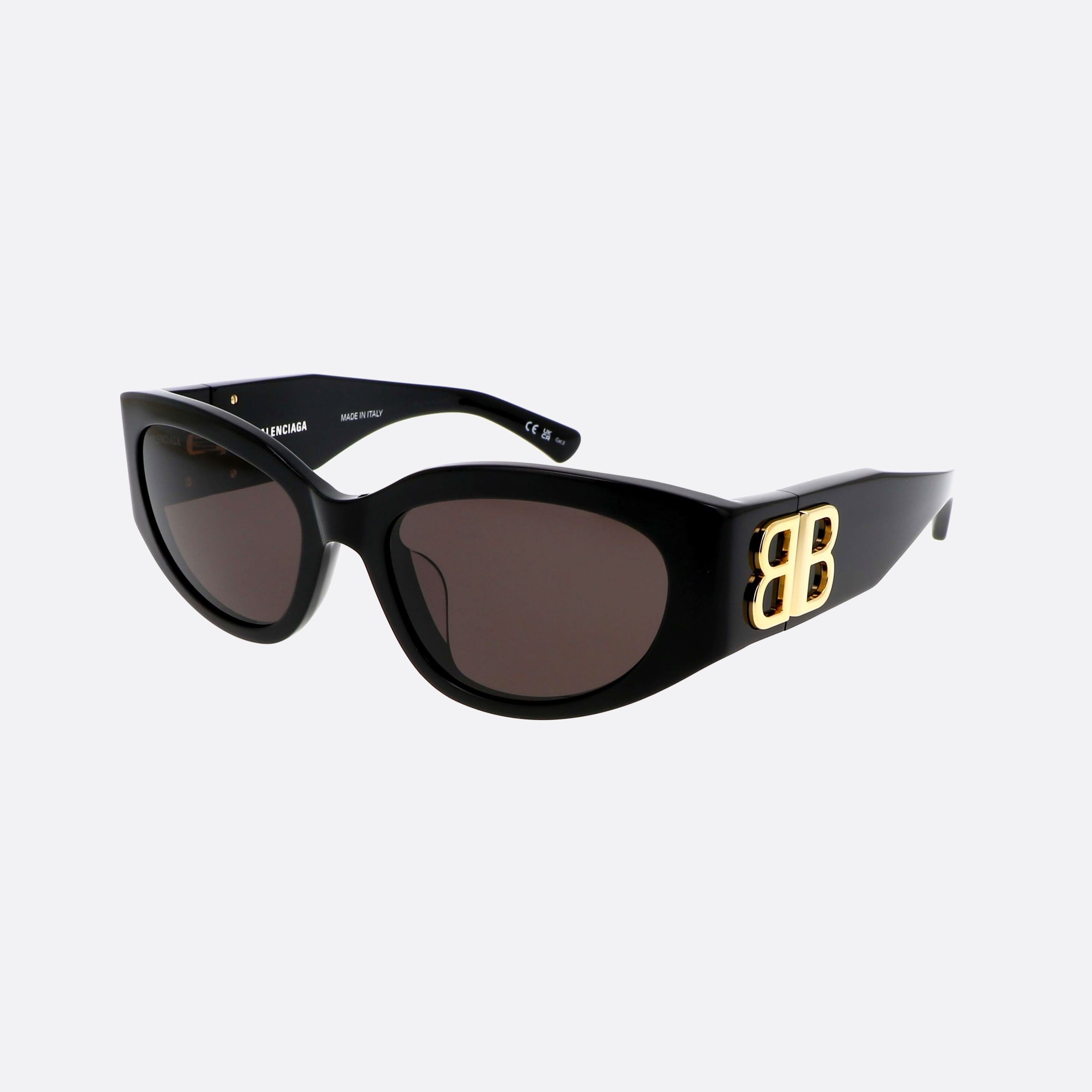 Balenciaga 55mm Everyday Bb0324sk Bkg Black Oval Woman Sunglasses - Main View