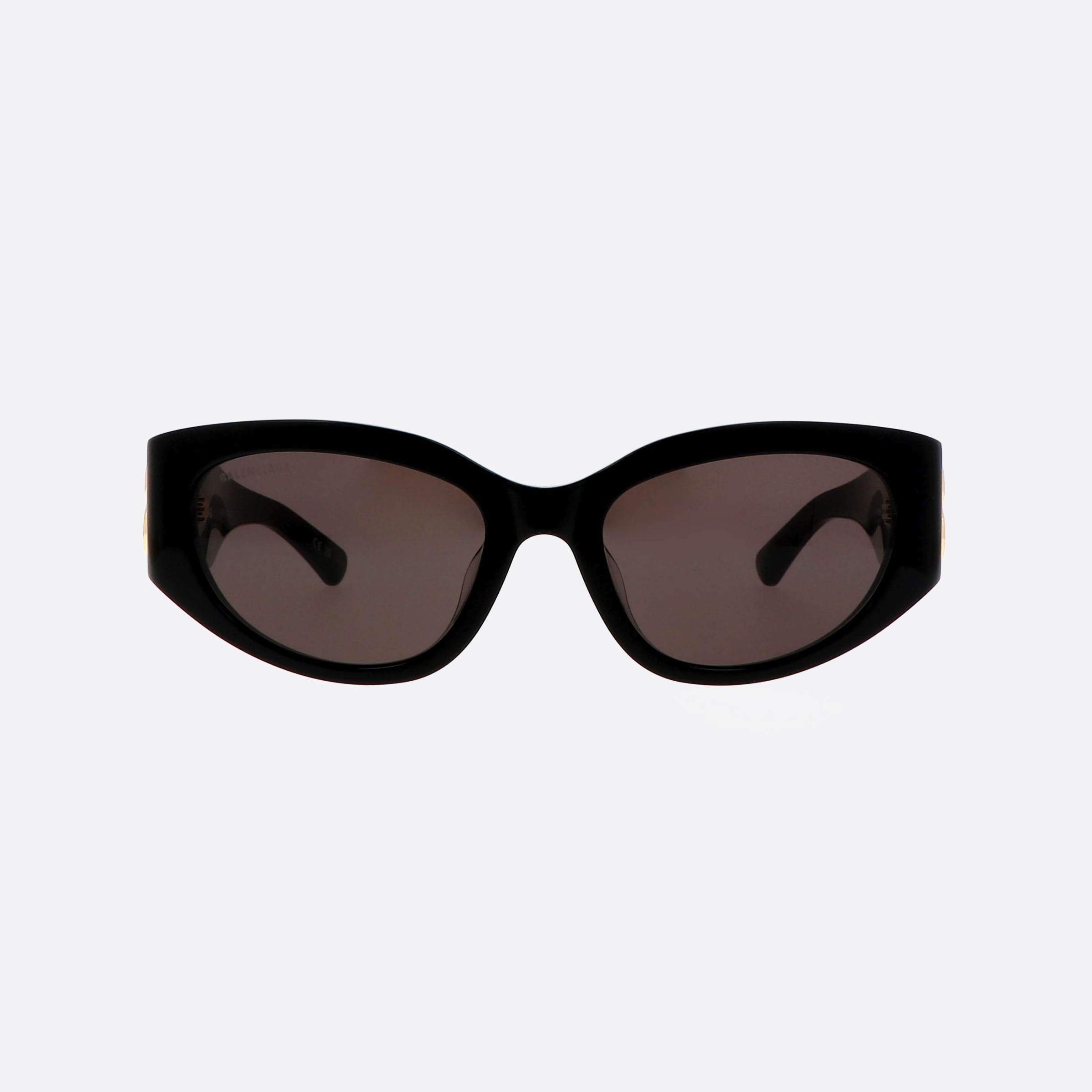 Balenciaga 55mm Everyday Bb0324sk Bkg Black Oval Woman Sunglasses - Side View