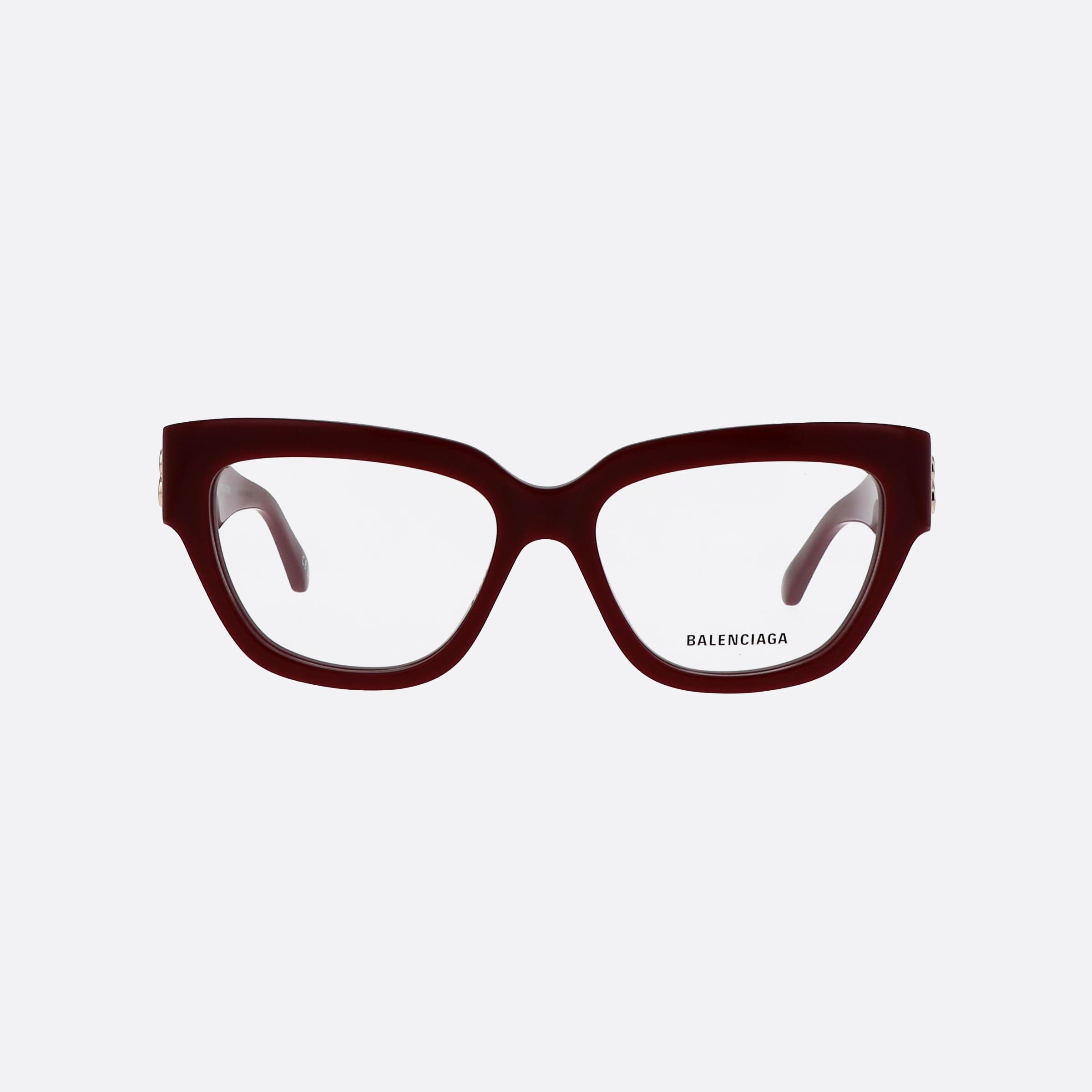 Balenciaga 53mm Everyday Red Butterfly Woman Eyeglasses - Side View
