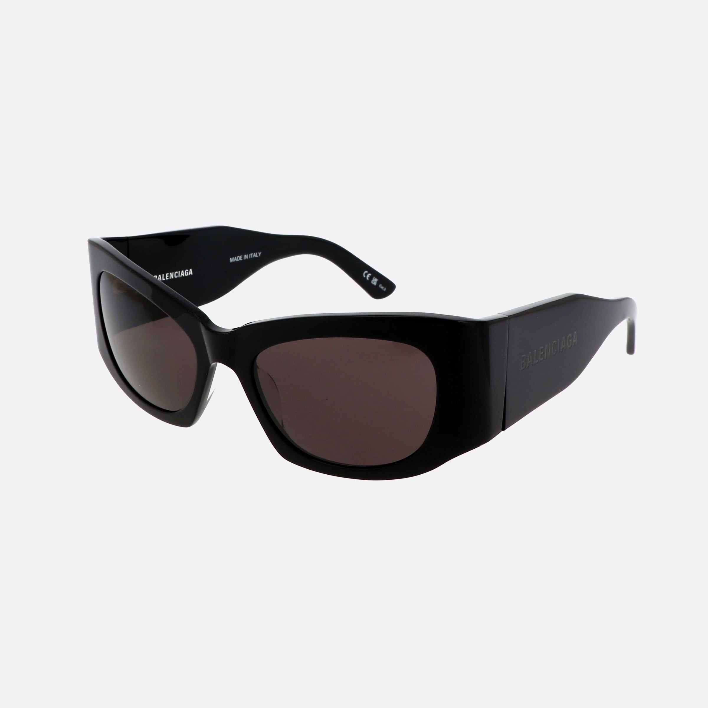 Balenciaga 54mm Everyday Black Rectangle Woman Sunglasses - Main View