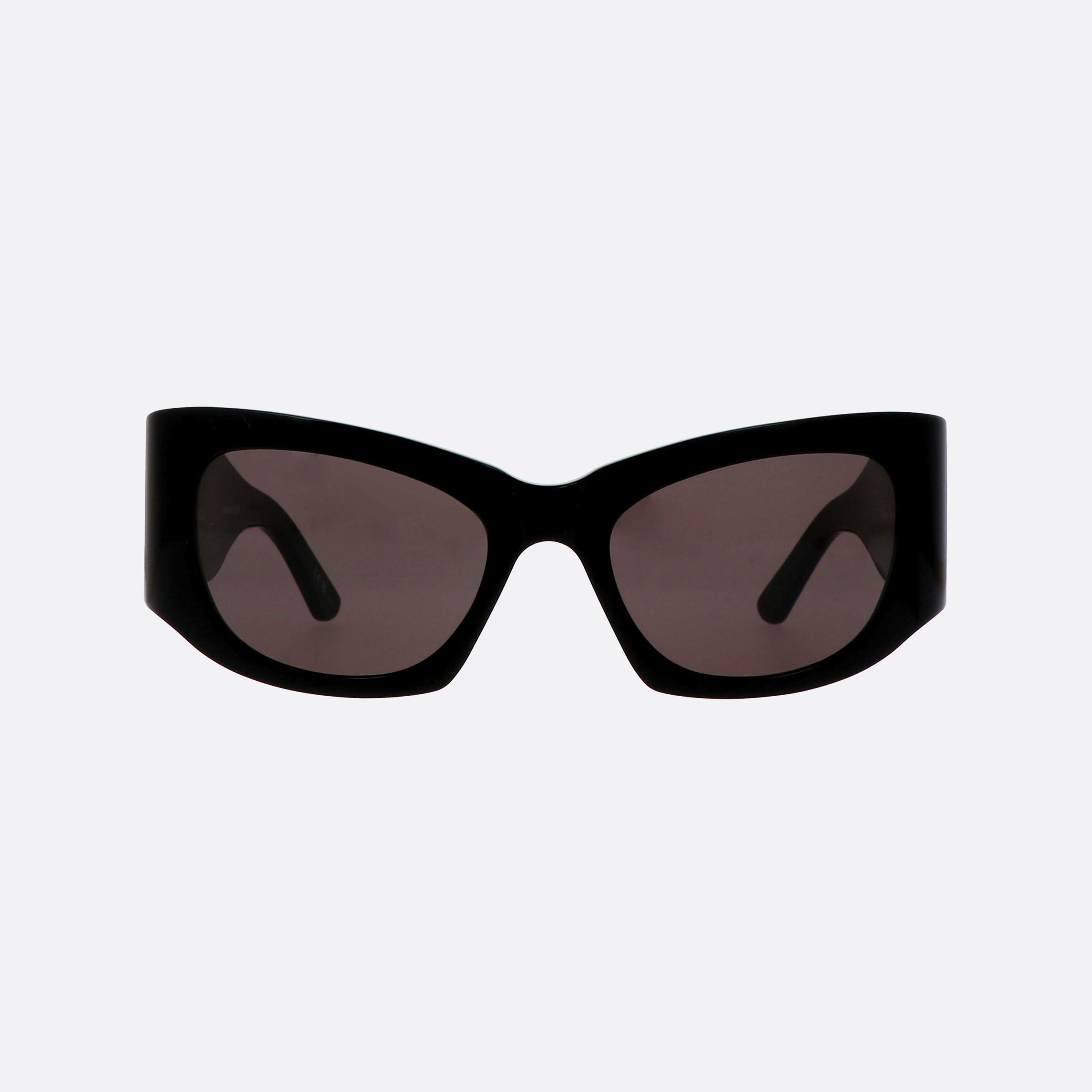 Balenciaga 54mm Everyday Black Rectangle Woman Sunglasses - Side View