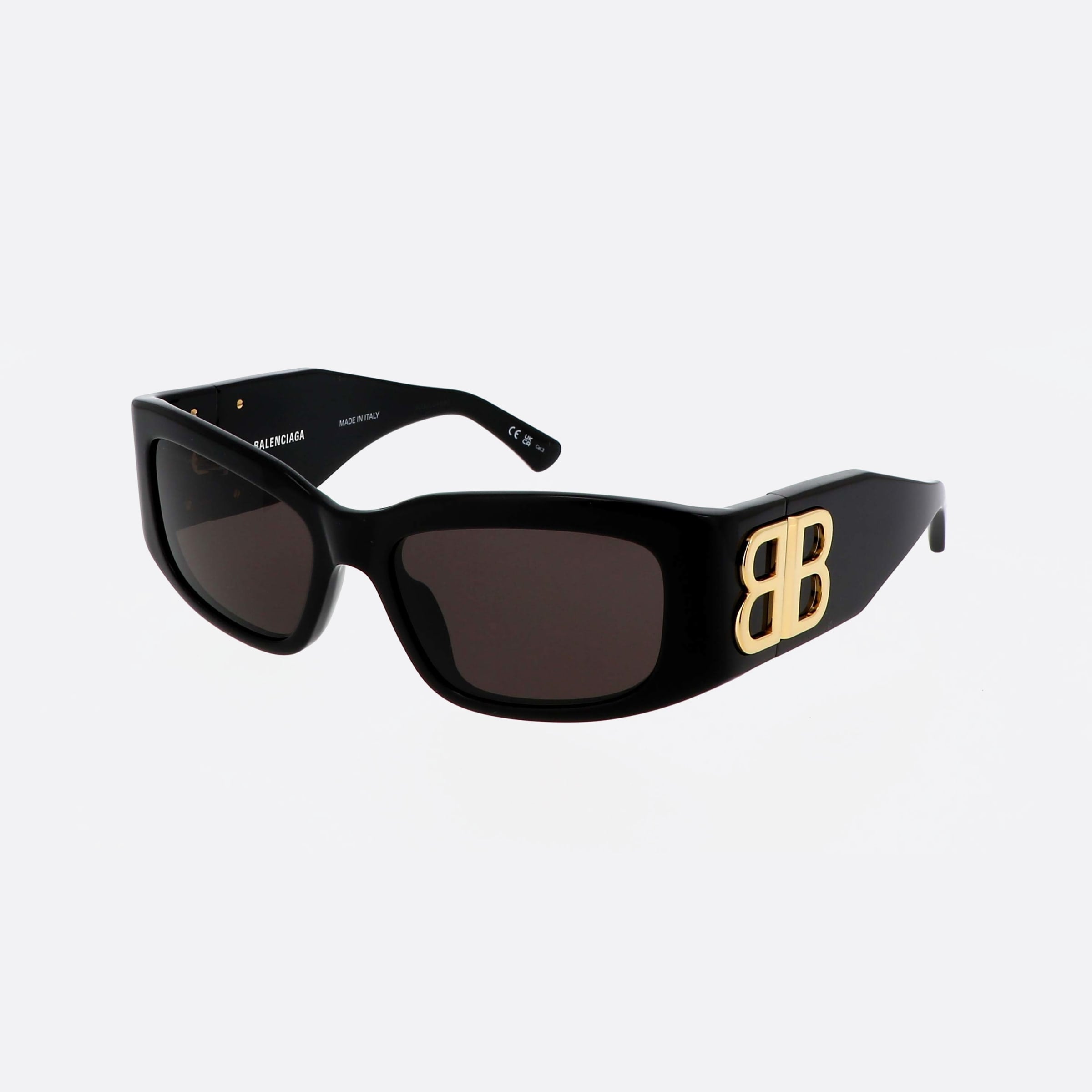Balenciaga 56mm Everyday Bkgy Black Rectangle Woman Sunglasses - Main View