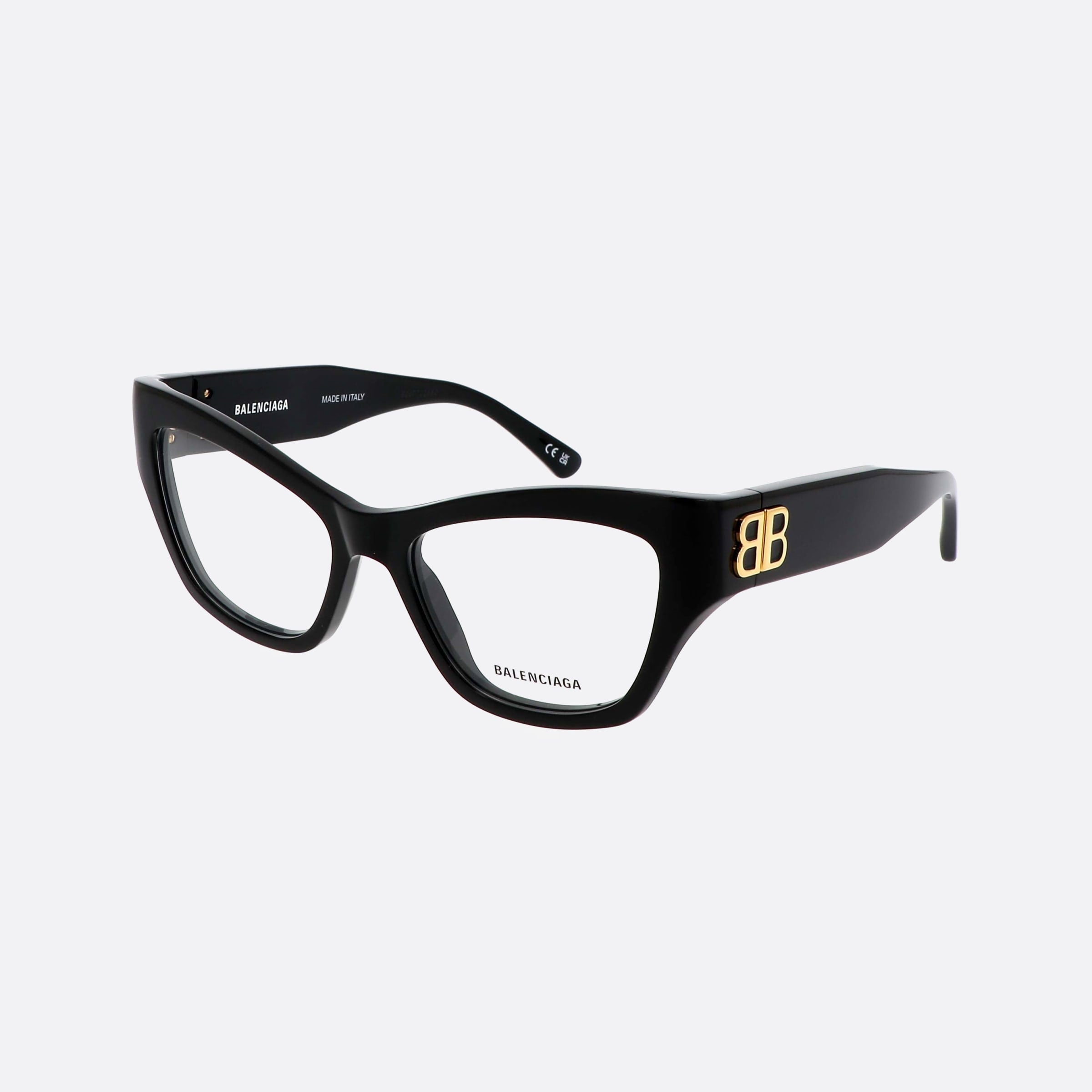 Balenciaga 54mm Everyday Black Cat Eyes Woman Eyeglasses - Main View