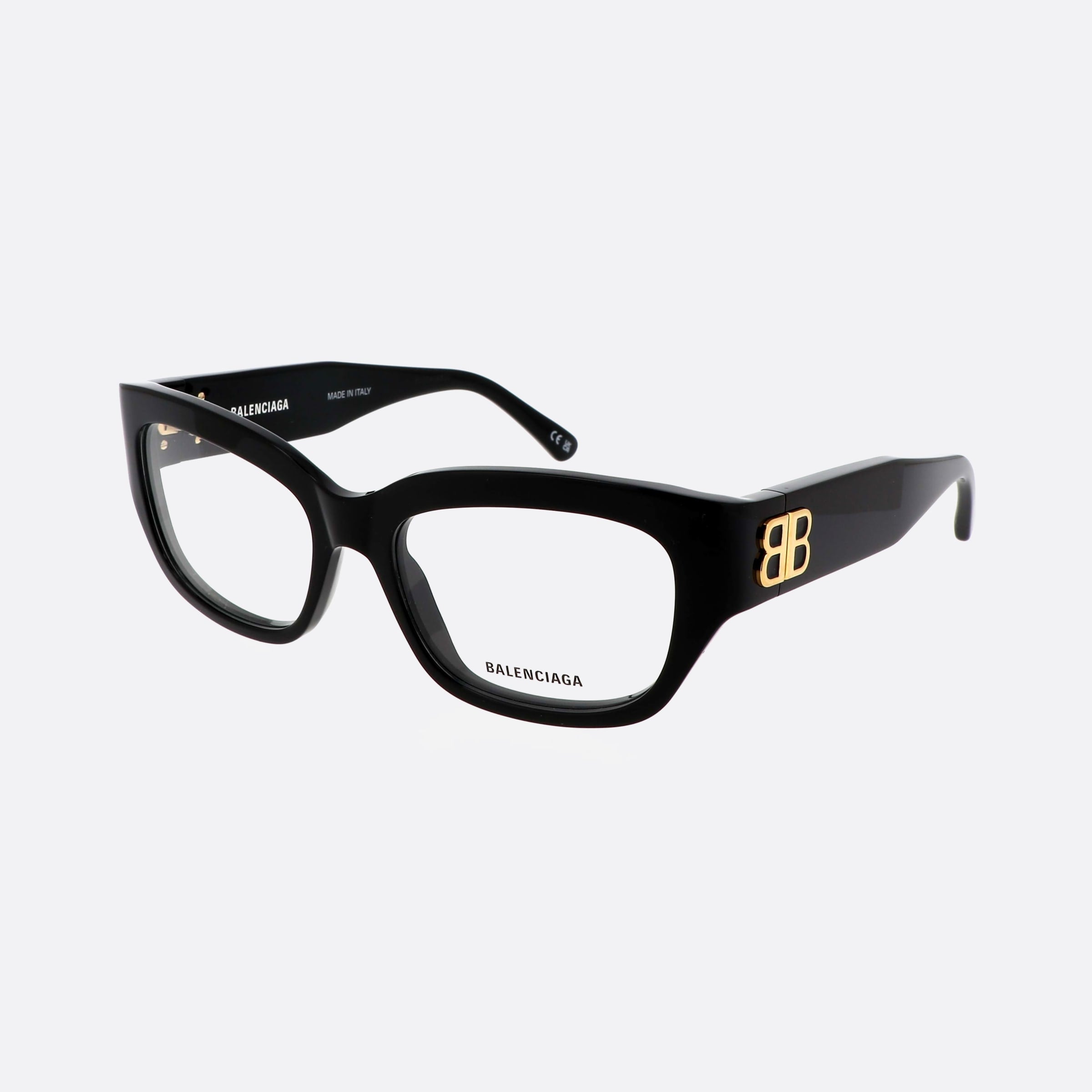 Balenciaga 54mm Everyday Black Rectangle Woman Eyeglasses - Main View