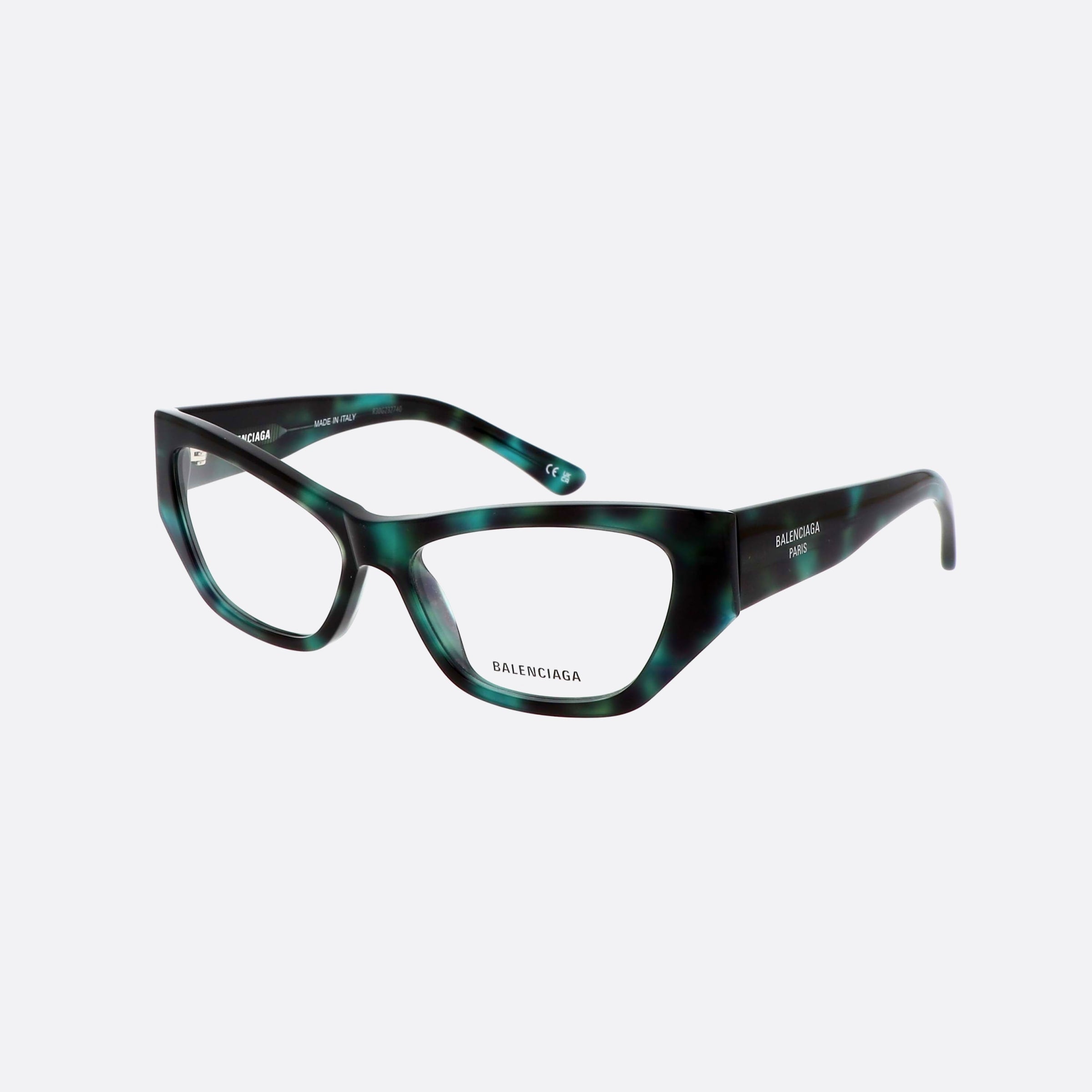 Balenciaga 55mm Everyday Tortoise Cat Eyes Woman Eyeglasses - Main View