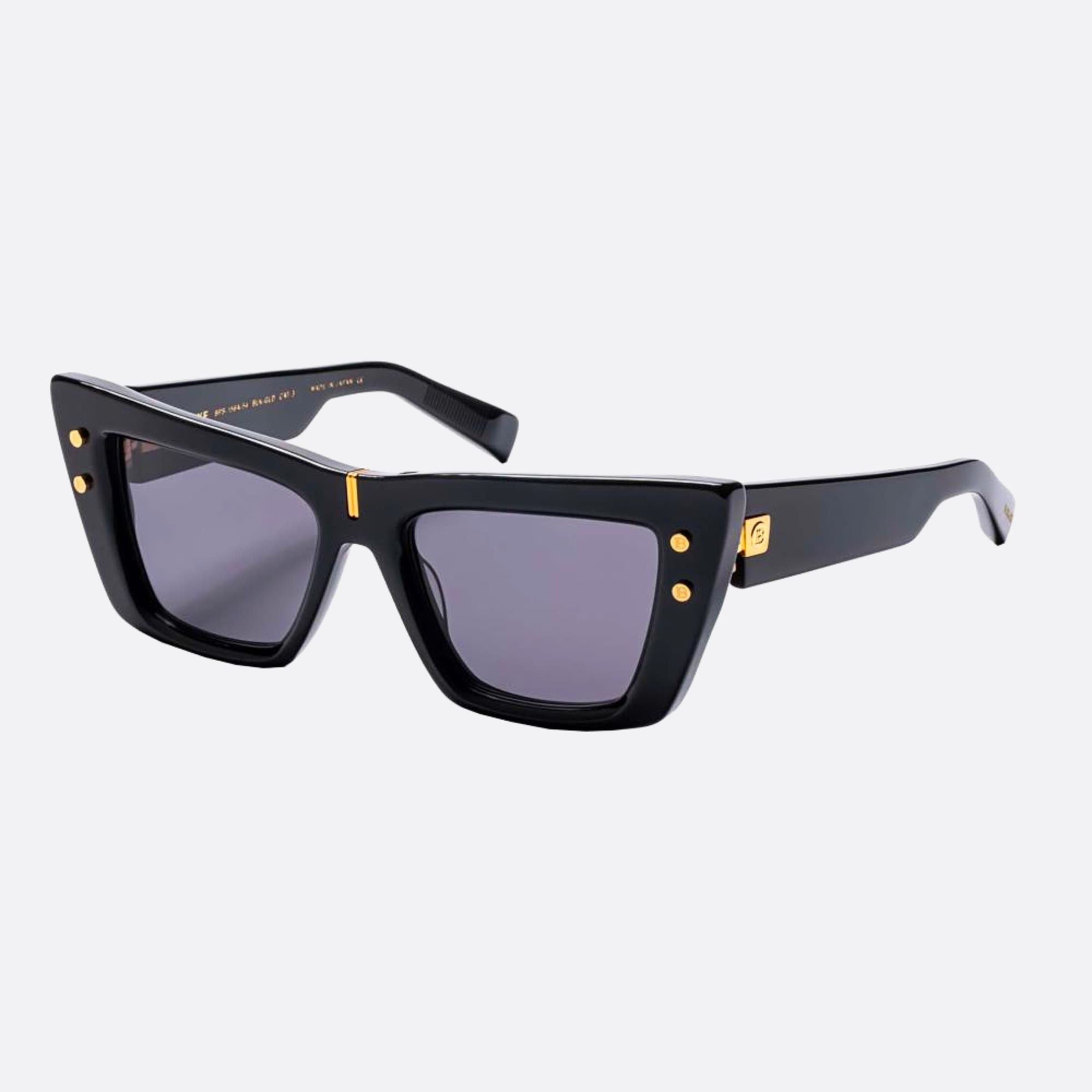 Balmain 54mm Eye Blk Gld Black Cat Eye Women Sunglasses - Side View
