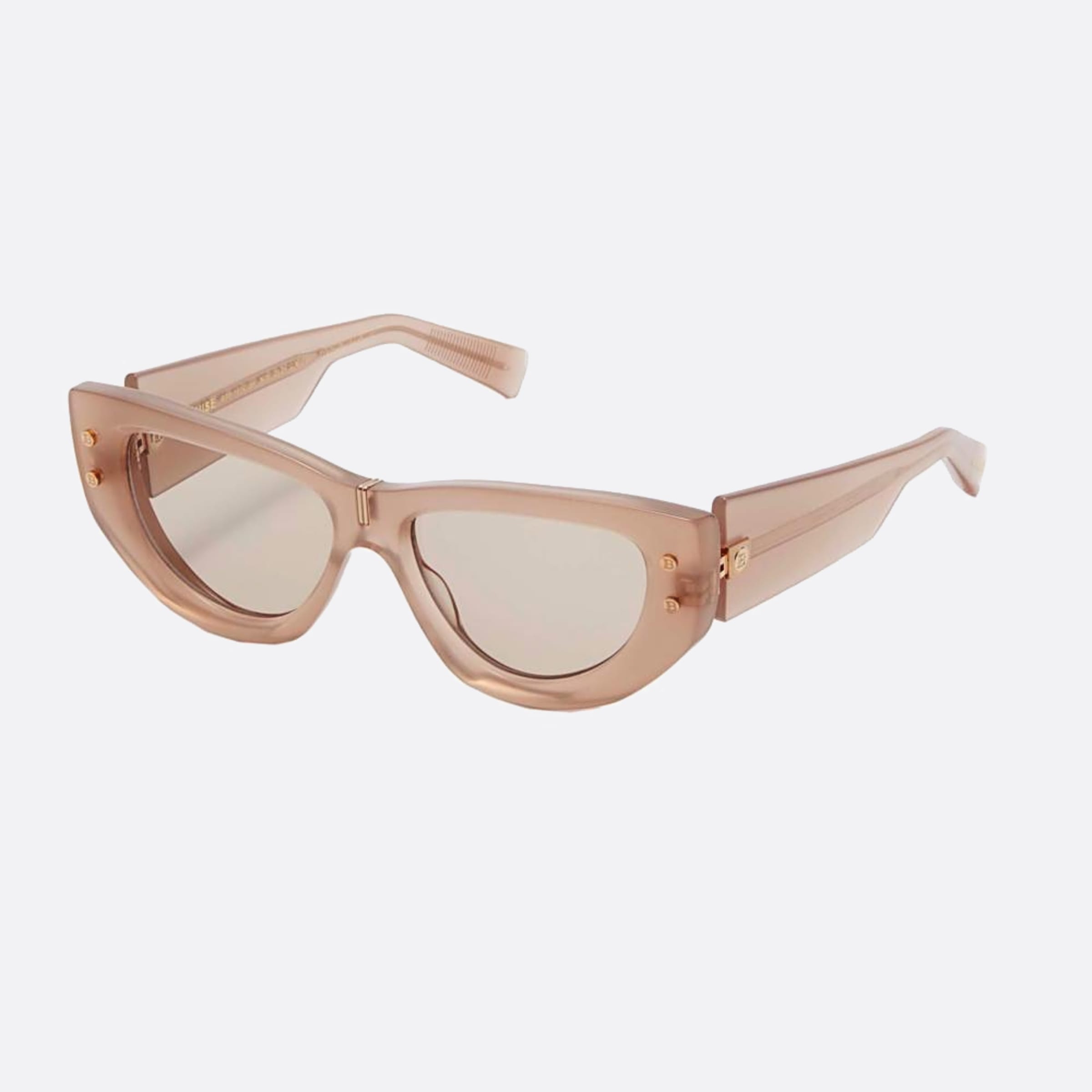 Balmain 55mm Muse Nde Gld Pink Cat Eye Women Sunglasses - Side View