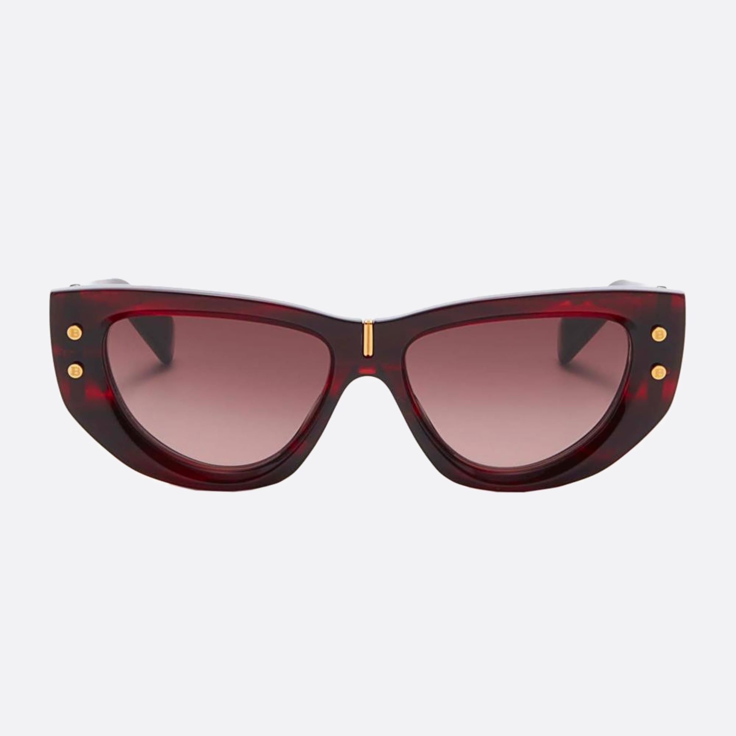 Balmain 55mm Muse Red Gld Red Cat Eye Women Sunglasses - Main View
