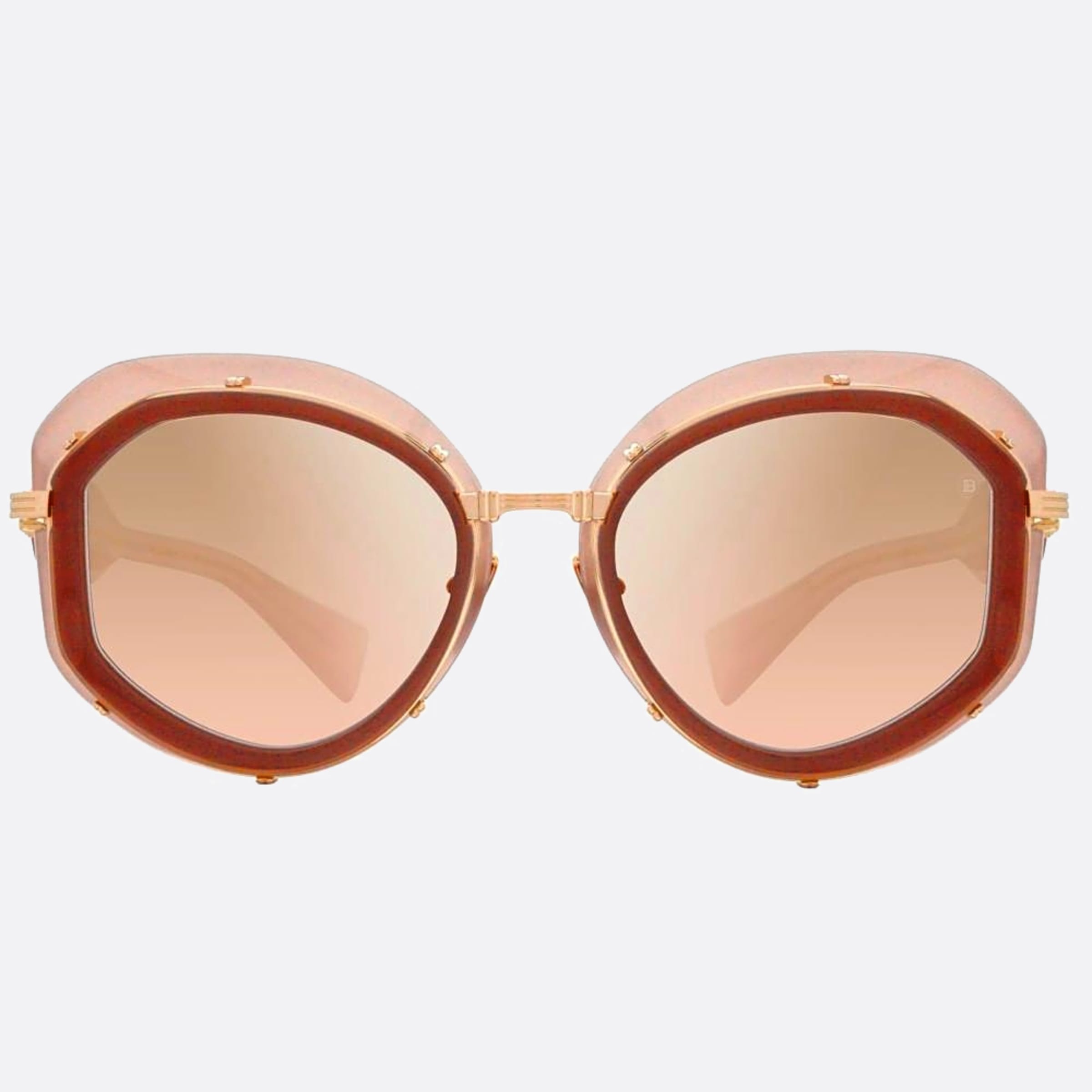 Balmain 53mm Brigitte Nde Gld Pink Oversize Women Sunglasses - Main View